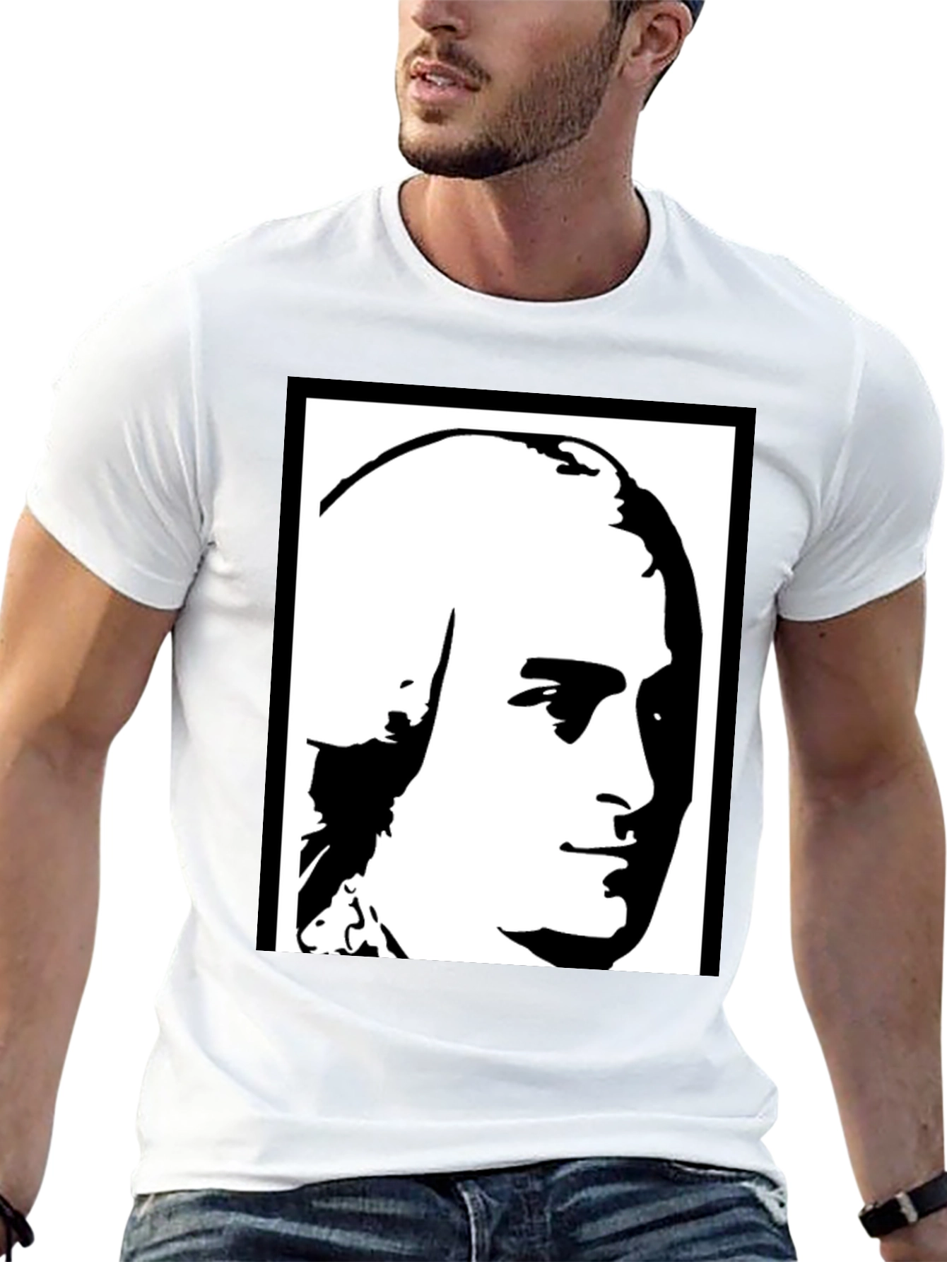 Historical Portrait Graphic Tee - 13