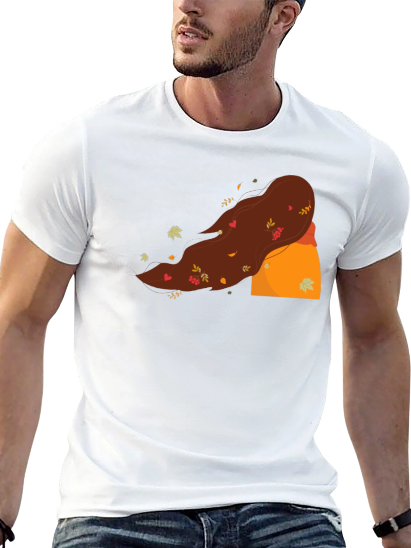 Black Autumn Winds T-Shirt - Unique Fall Design view 13