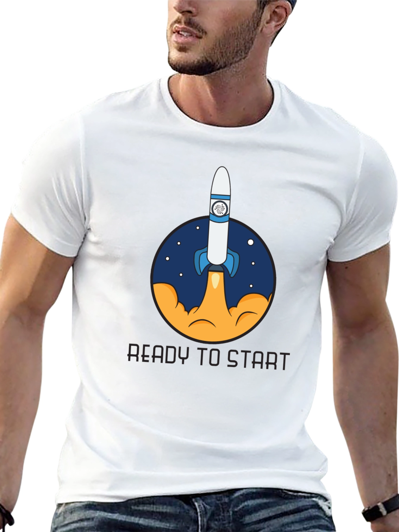 Black Rocket Launch Graphic T-Shirt - Ready to Start view 13