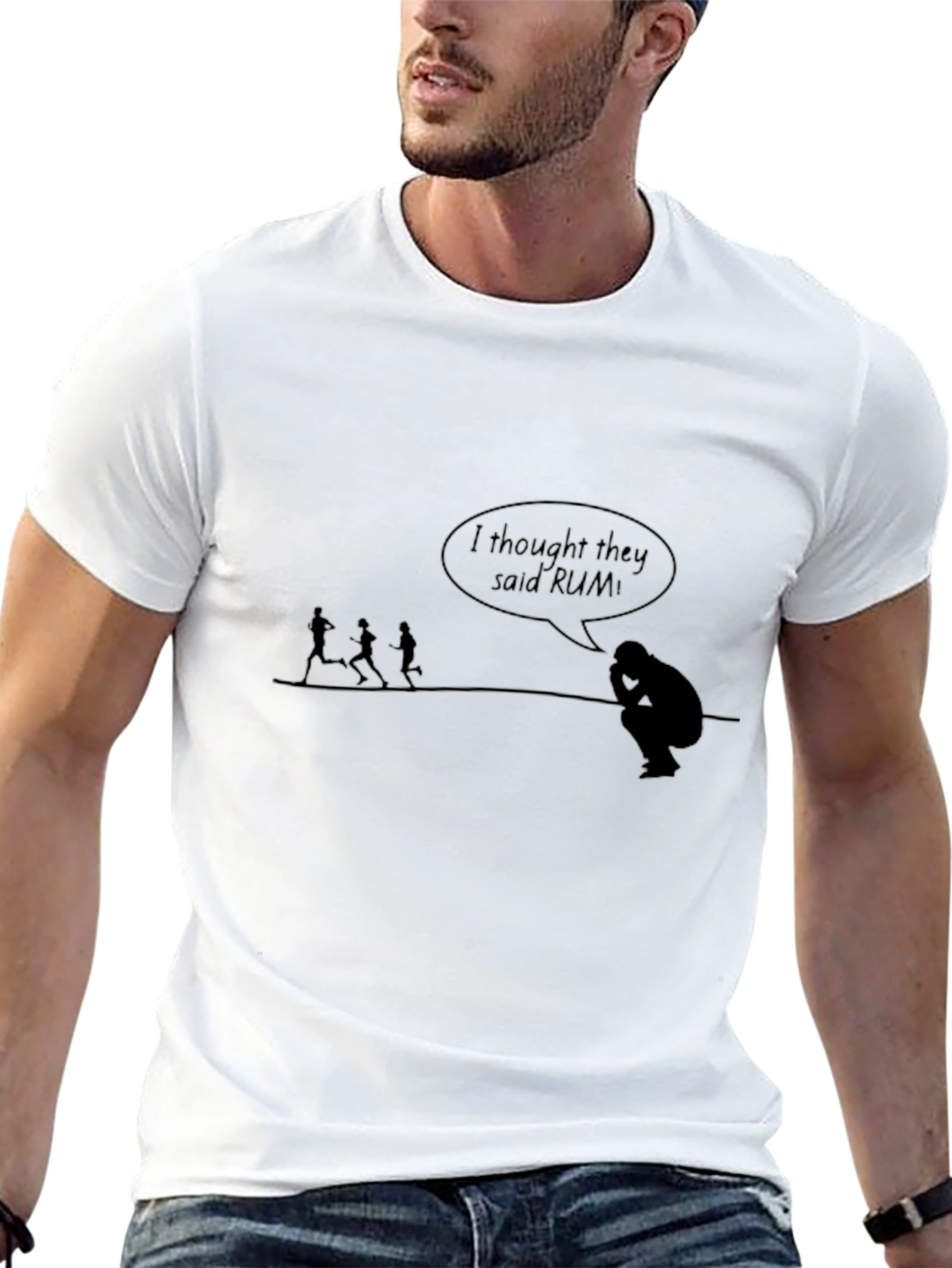 Black Funny "I Thought They Said Rumi" Graphic Tee view 13