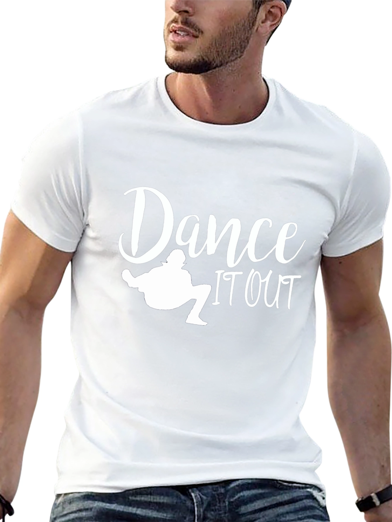 Black Dance It Out Graphic Tee - Black Cotton T-Shirt view 13