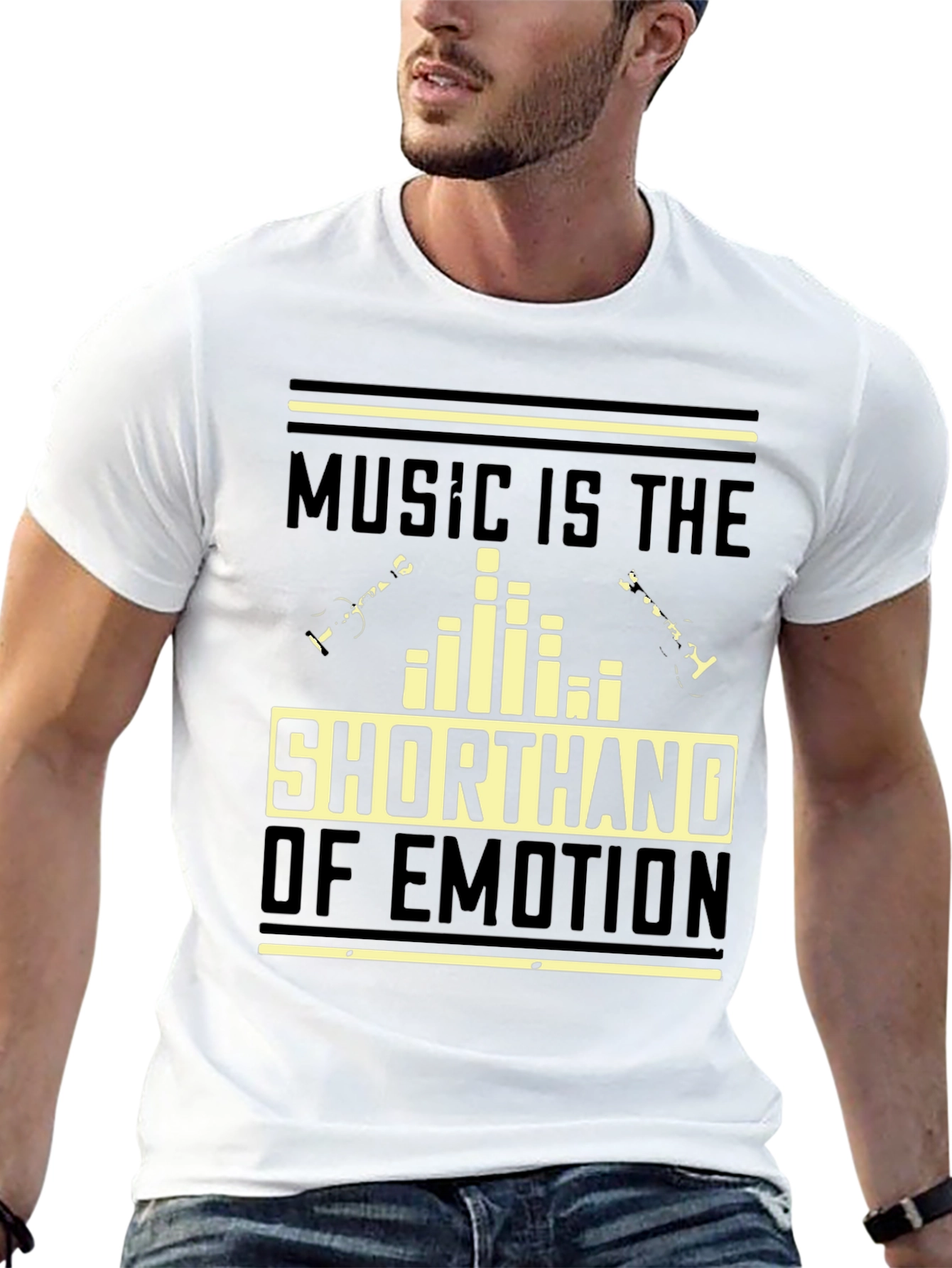 Black Music is the Shorthand of Emotion Graphic Tee view 13