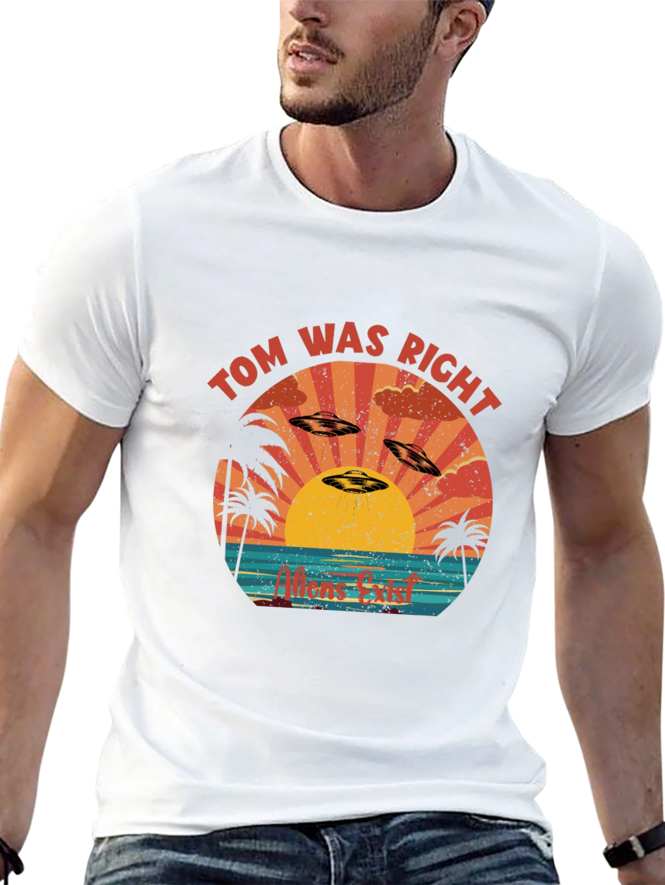 Black Tom Was Right Alien UFO T-Shirt view 13