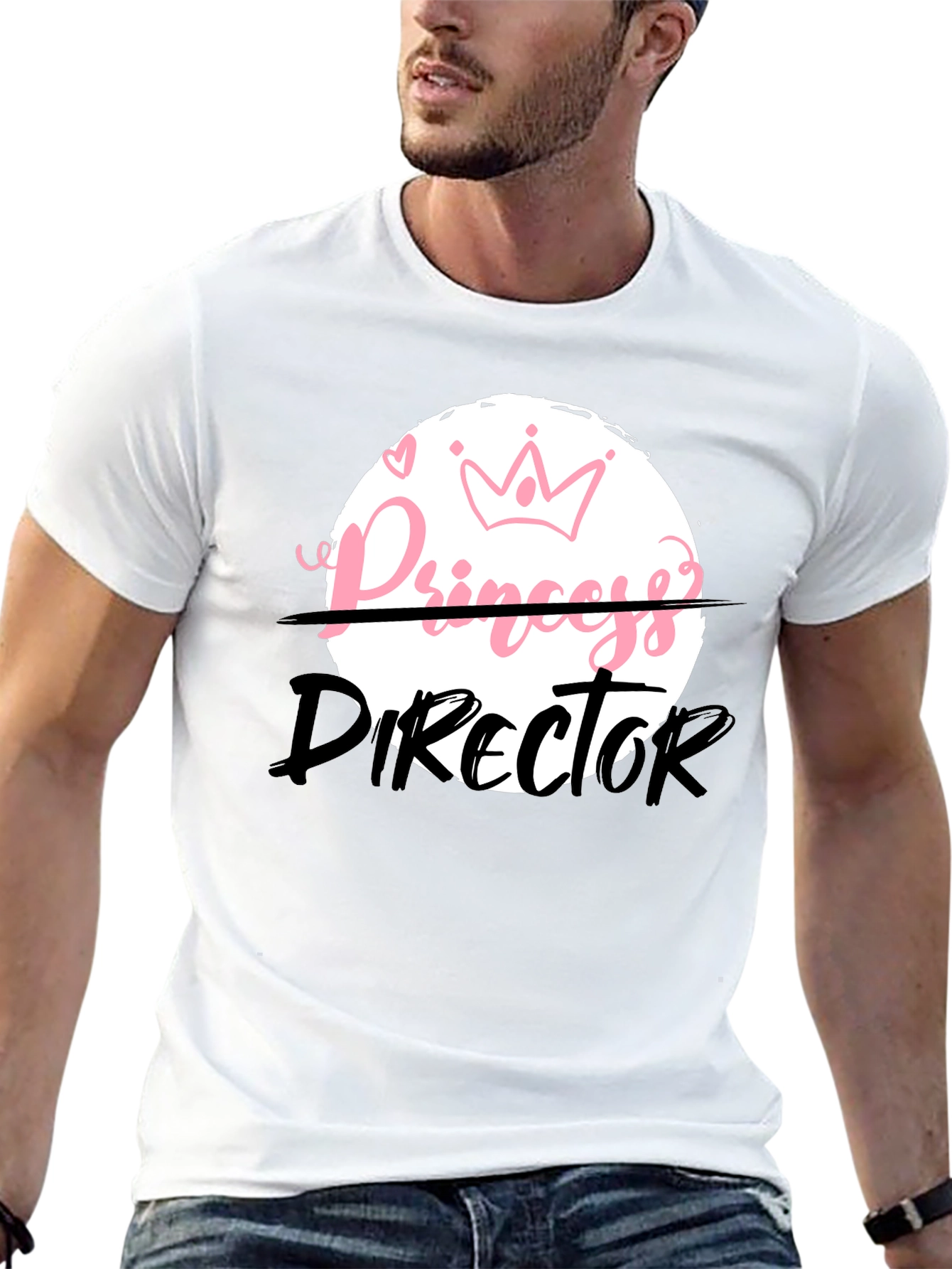 Black Princess Director Funny Graphic T-Shirt view 13