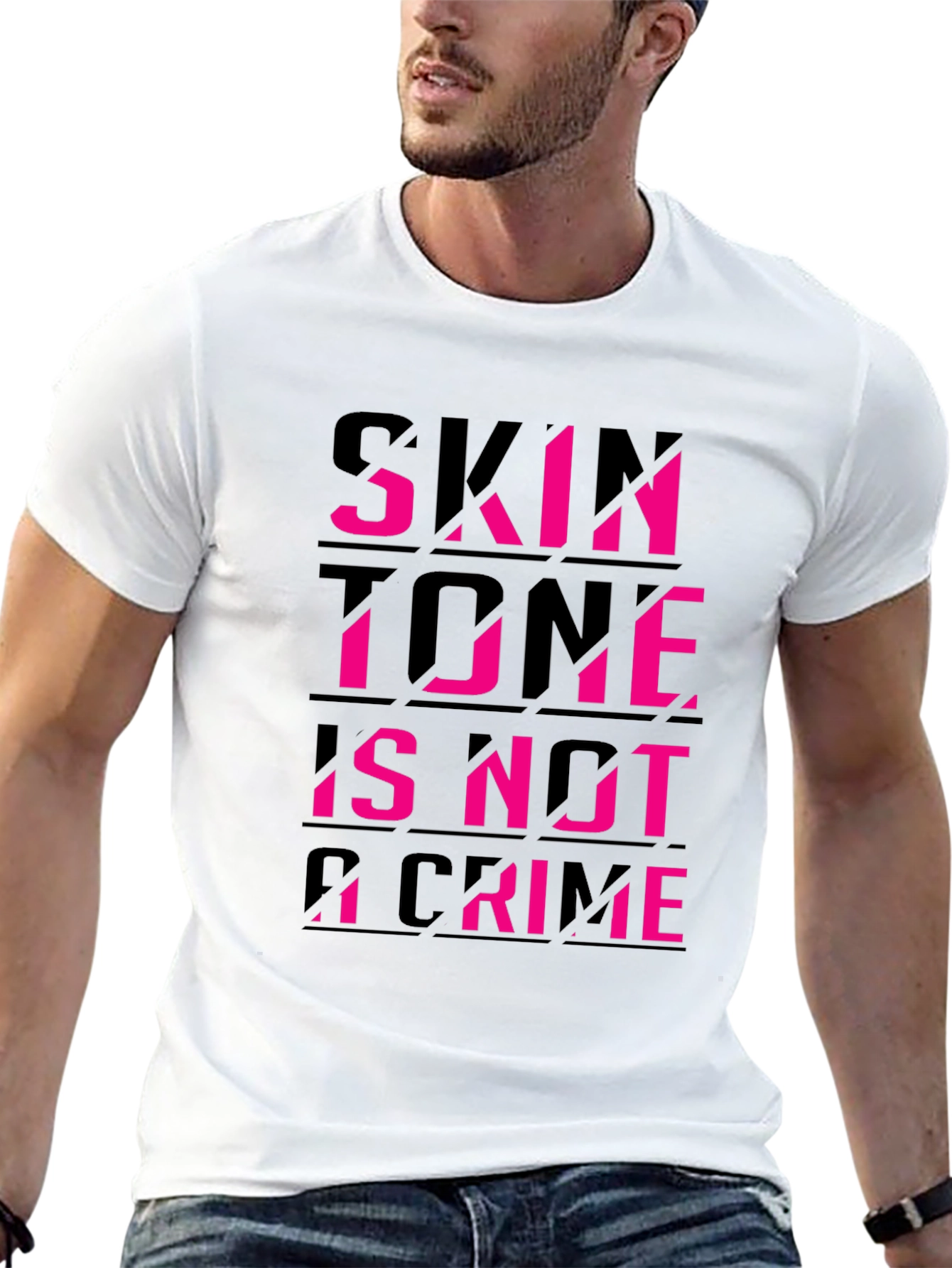 Black Skin Tone Is Not A Crime Black Tee view 13