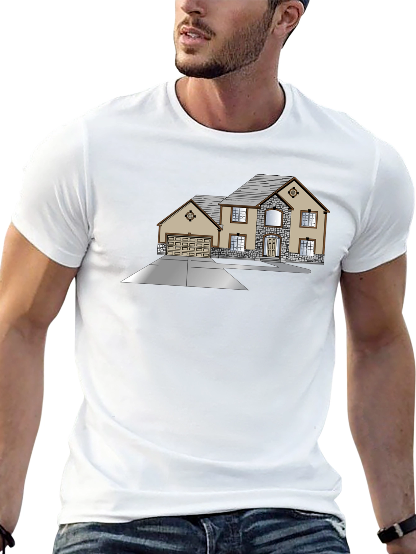 Black House Graphic Black T-Shirt view 13