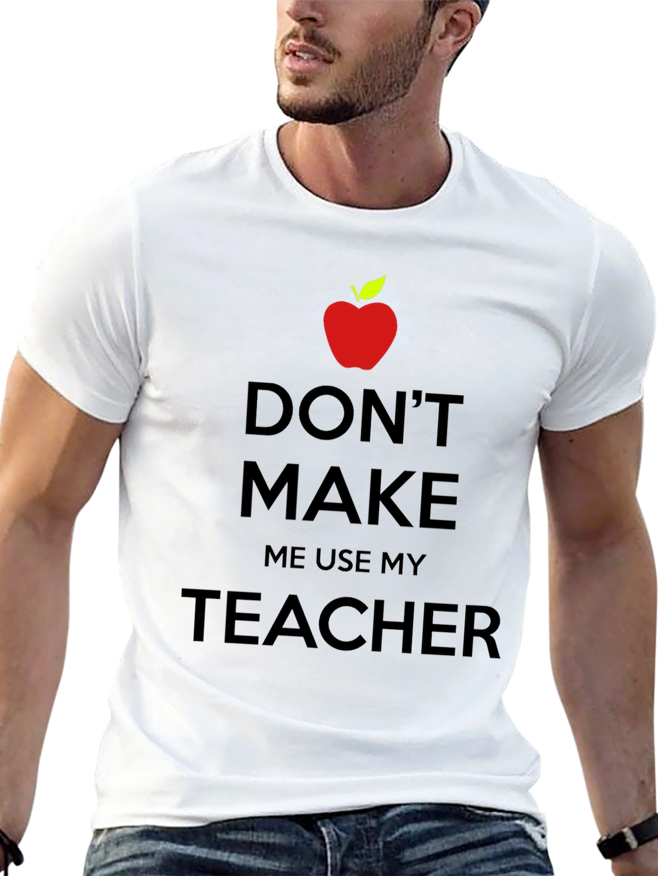 Black Teacher's Threat T-Shirt - Novelty Graphic Tee view 13