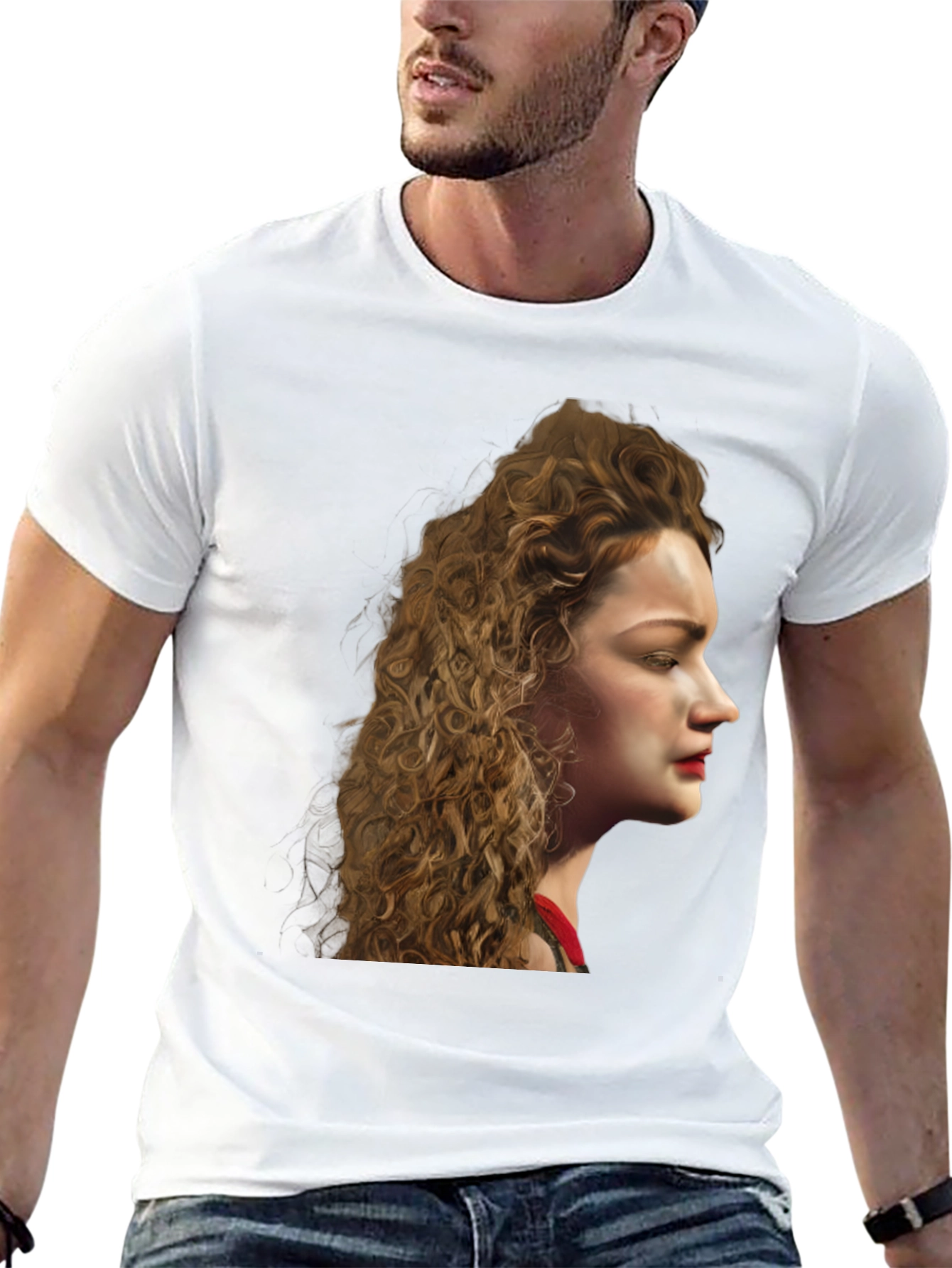 Black Woman Portrait Black T-Shirt view 13