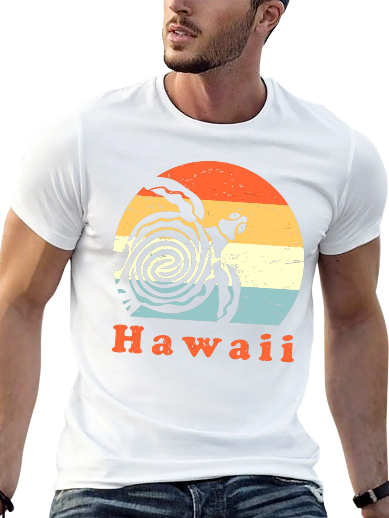 Black Retro Hawaii Turtle T-Shirt - Vintage Style view 13