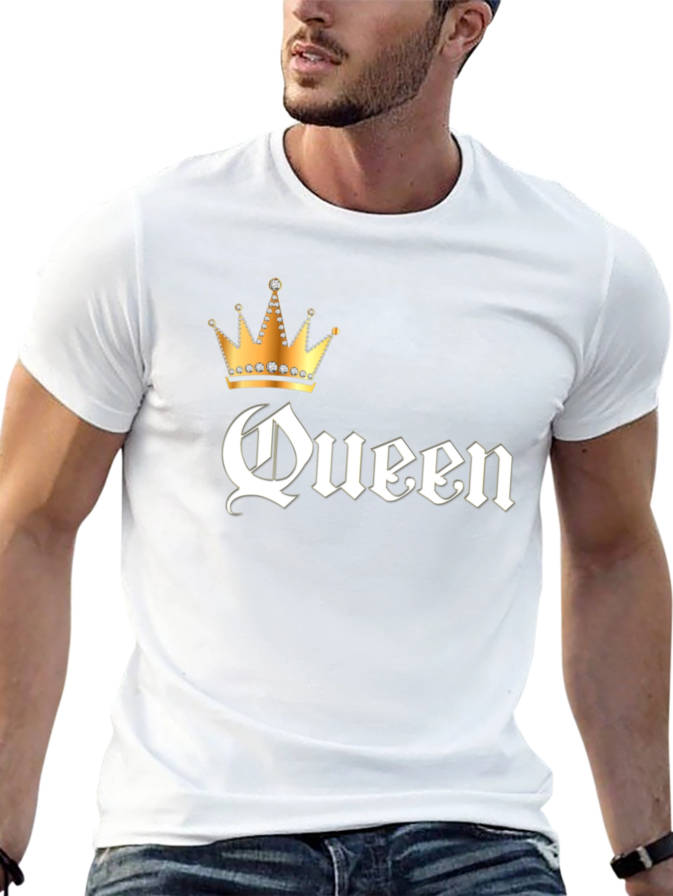 Black Queen Crown Graphic Black T-Shirt view 13