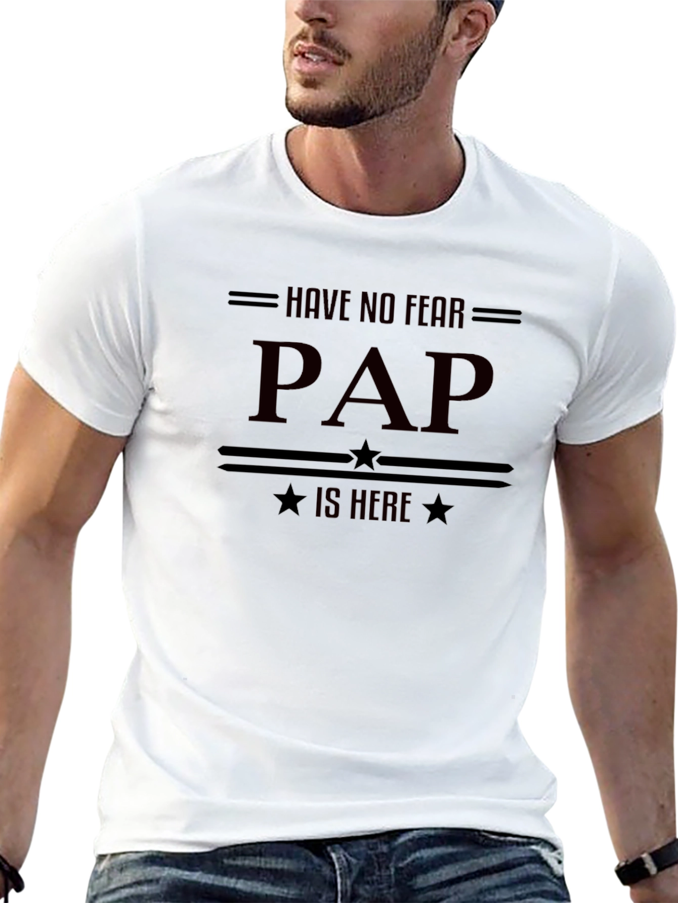 Black Have No Fear, PAP is Here - Funny T-Shirt view 13