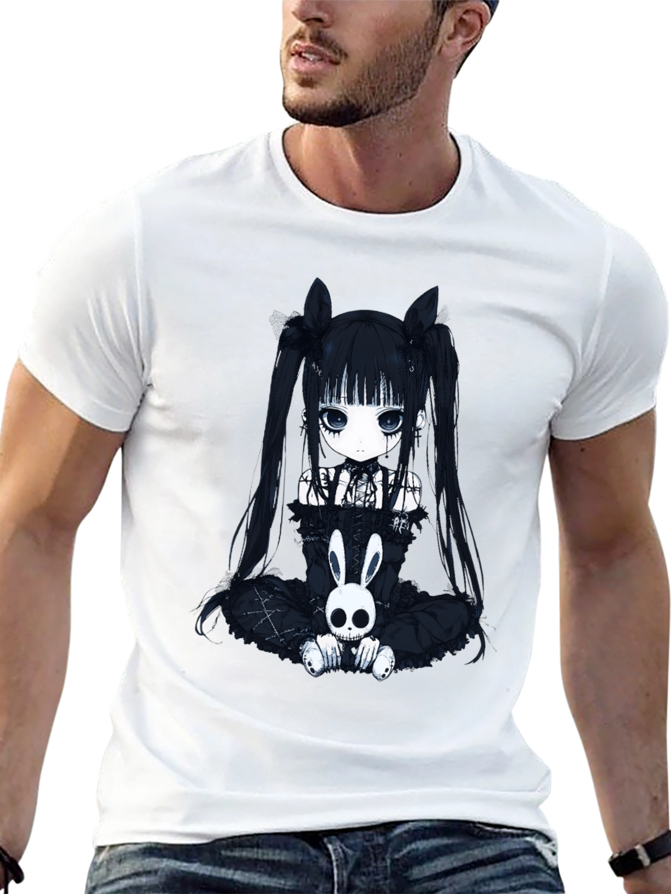 Gothic Anime Girl T-Shirt - 13