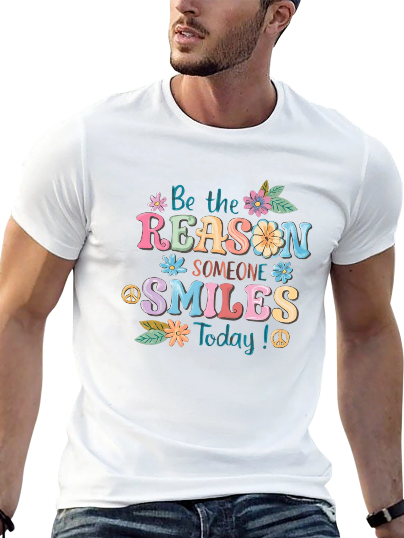 Black Be The Reason Someone Smiles T-Shirt view 13