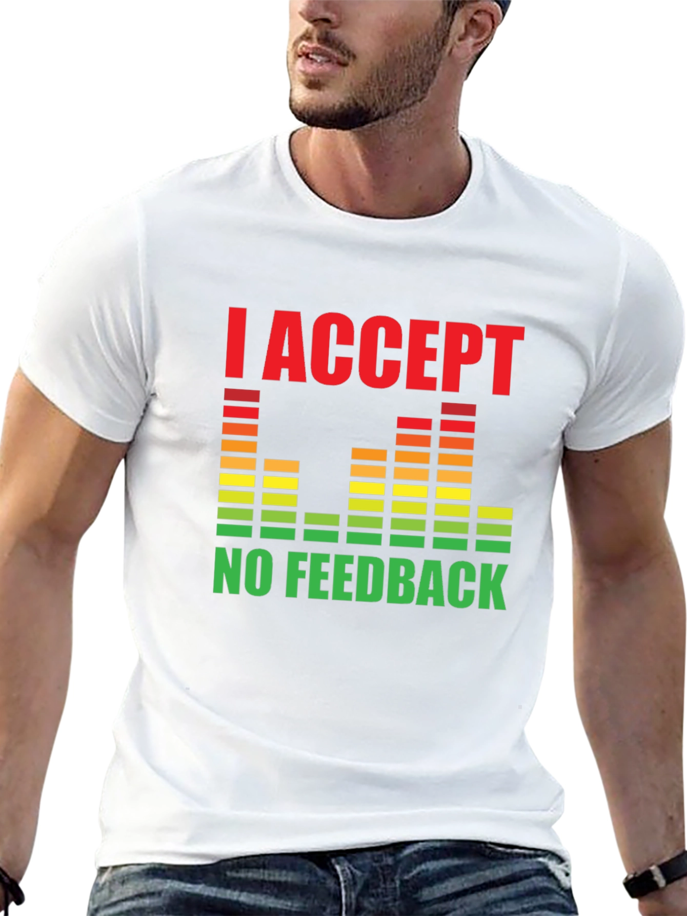 Black I Accept No Feedback Graphic Tee - Black view 13