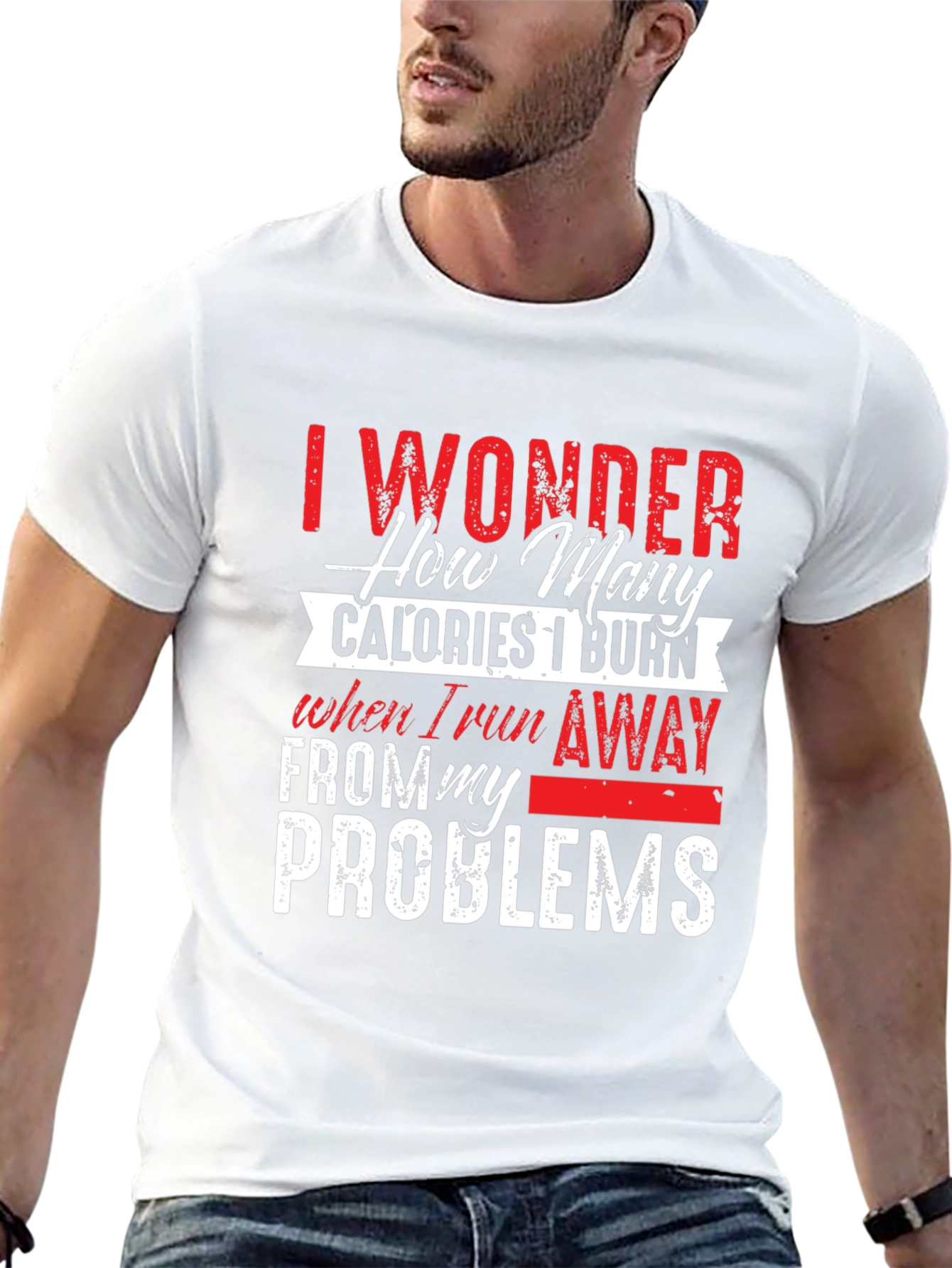 Black Funny Calorie Burn T-Shirt view 13