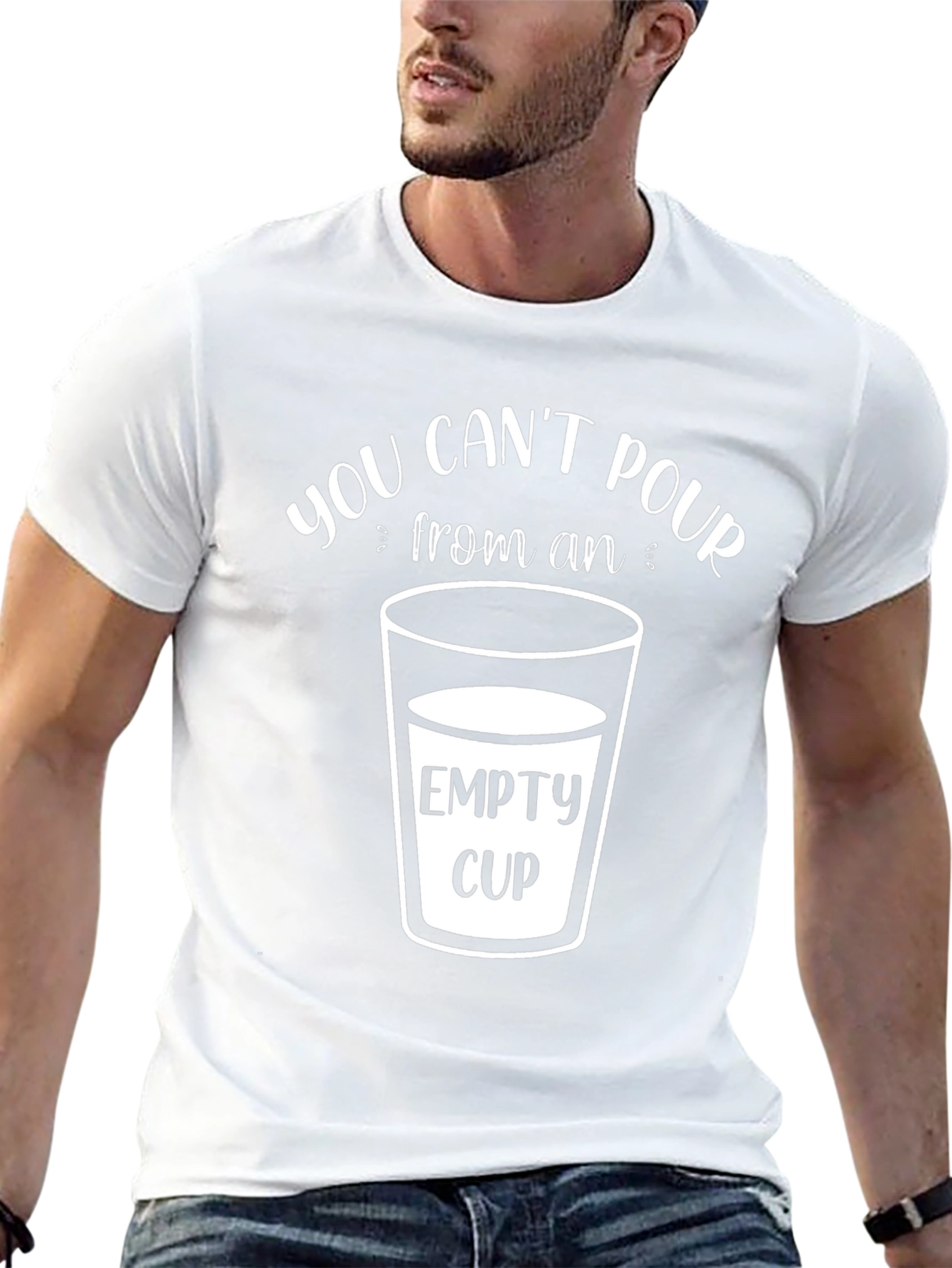 Black You Can't Pour From An Empty Cup T-Shirt view 13