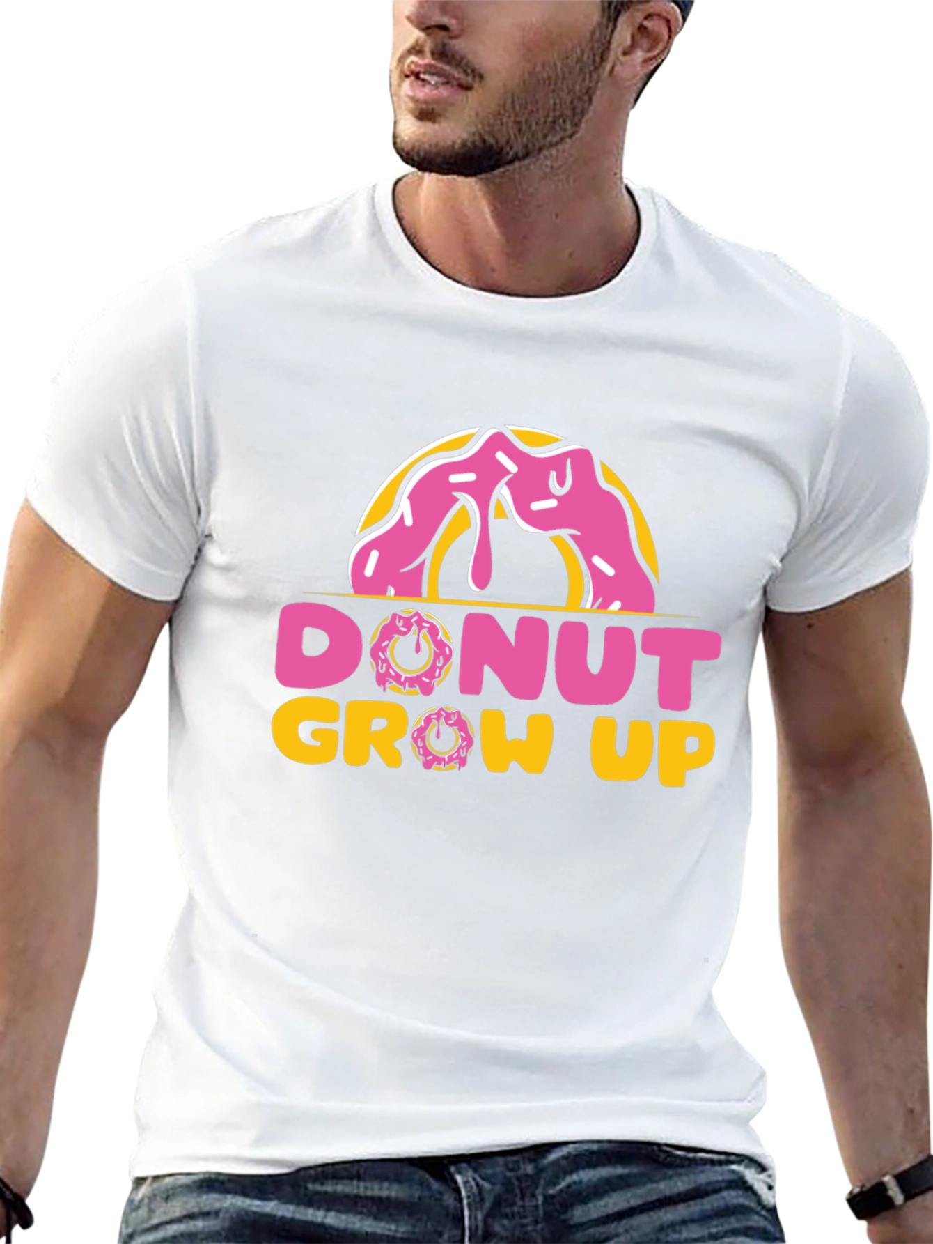 Black Donut Grow Up Black T-Shirt view 13