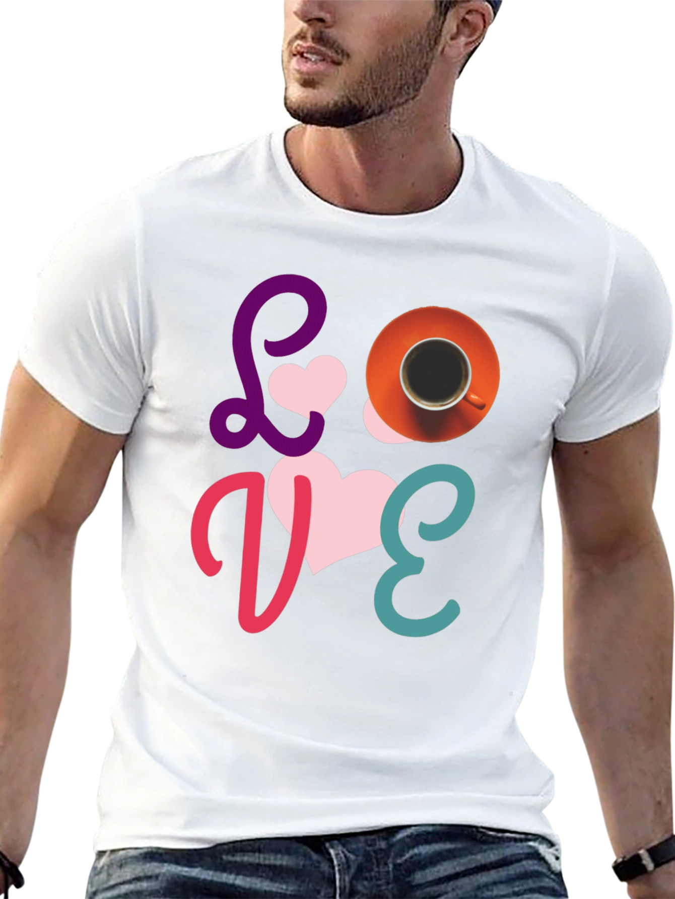 Black Love Coffee T-Shirt - Fun Graphic Tee view 13