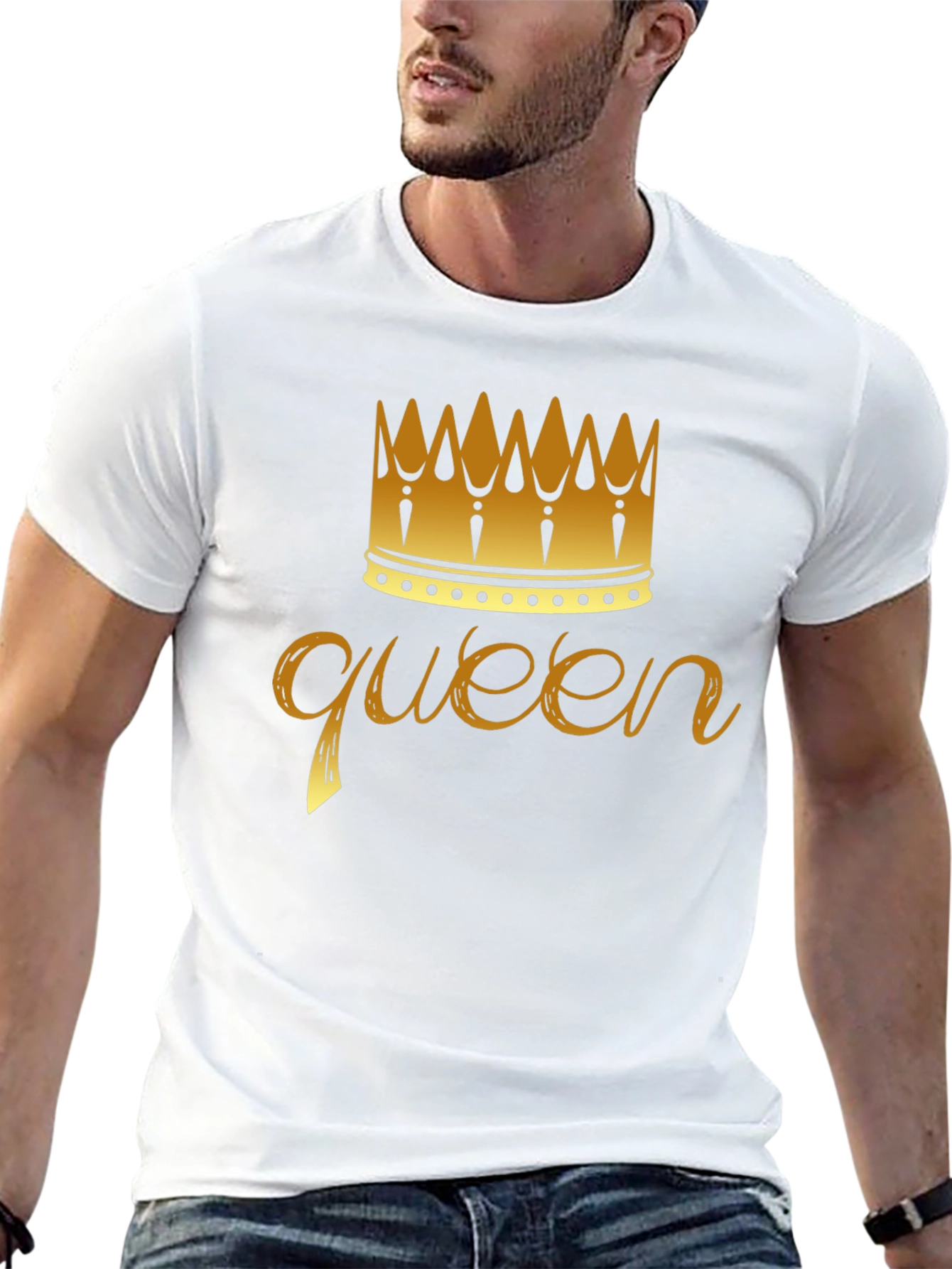 Queen Crown Graphic T-Shirt - Black - 13