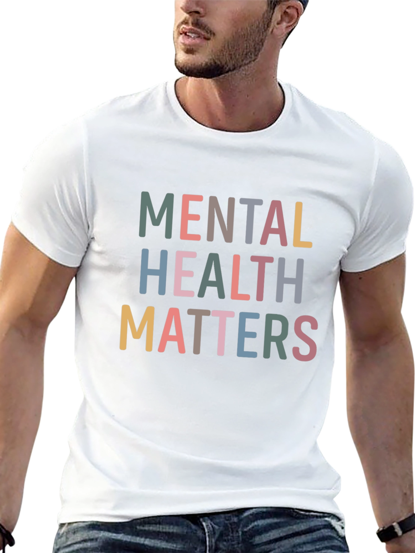 Black Mental Health Matters Graphic Tee view 13