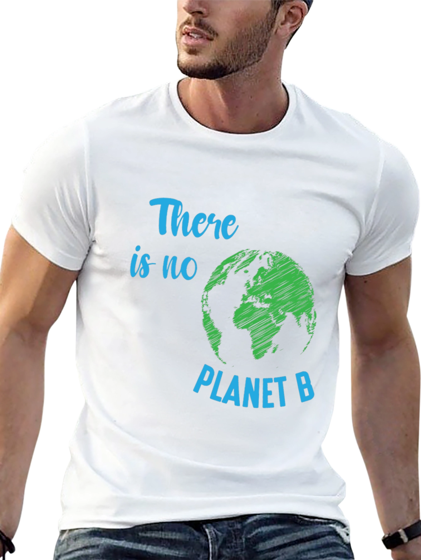 Black There is No Planet B Graphic T-Shirt view 13