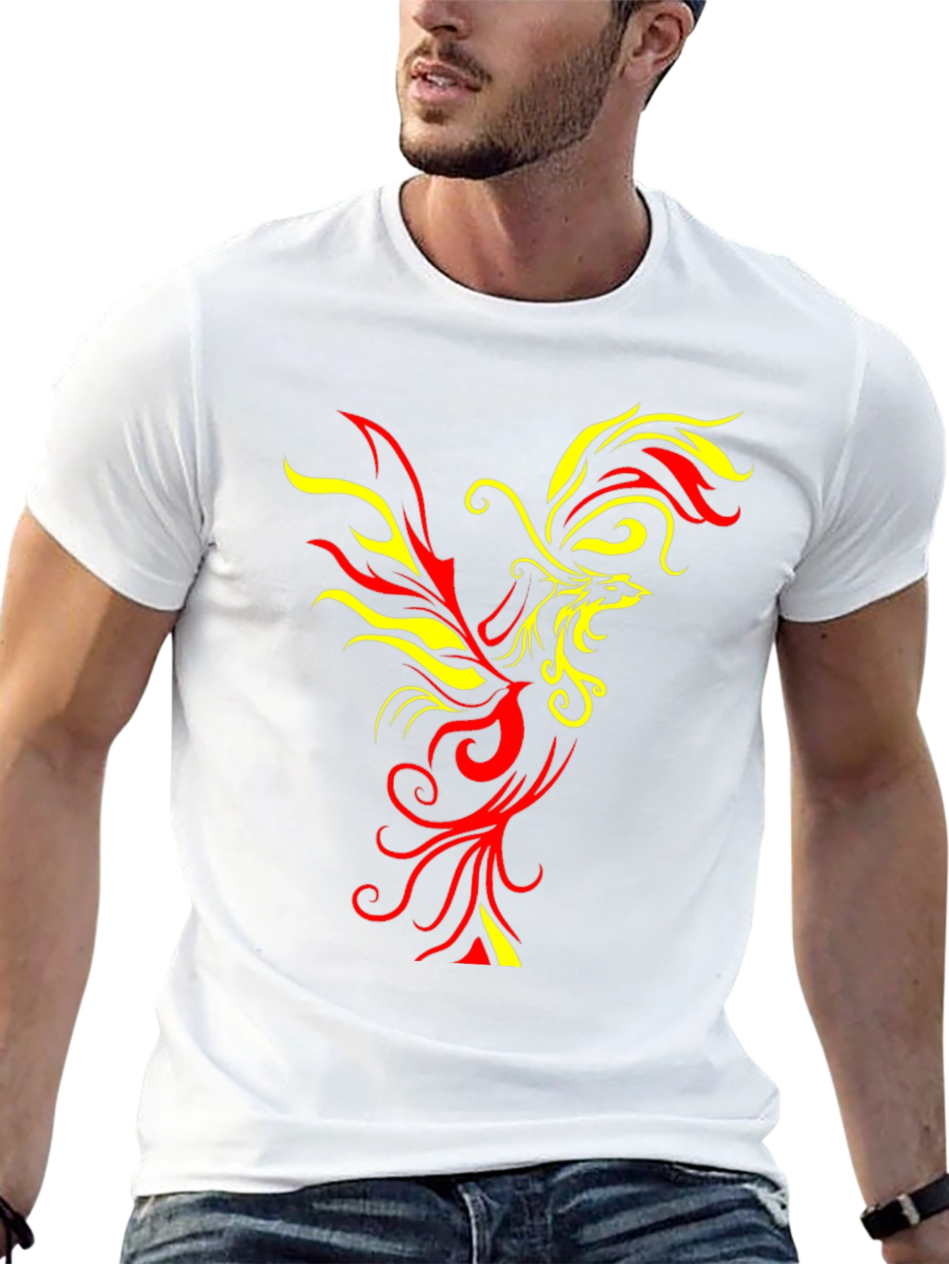Fiery Phoenix Graphic T-Shirt - Bold & Unique Design - 13