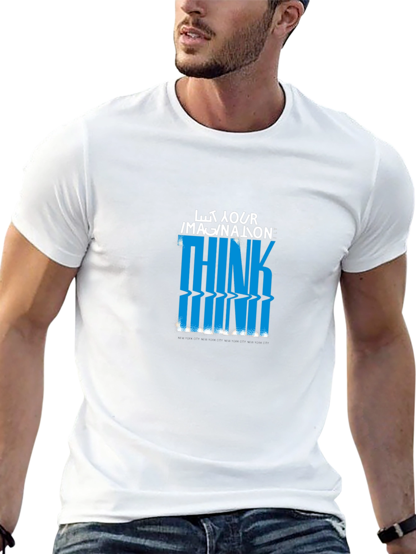 Black Think Mind Graphic Tee - Premium Cotton view 13