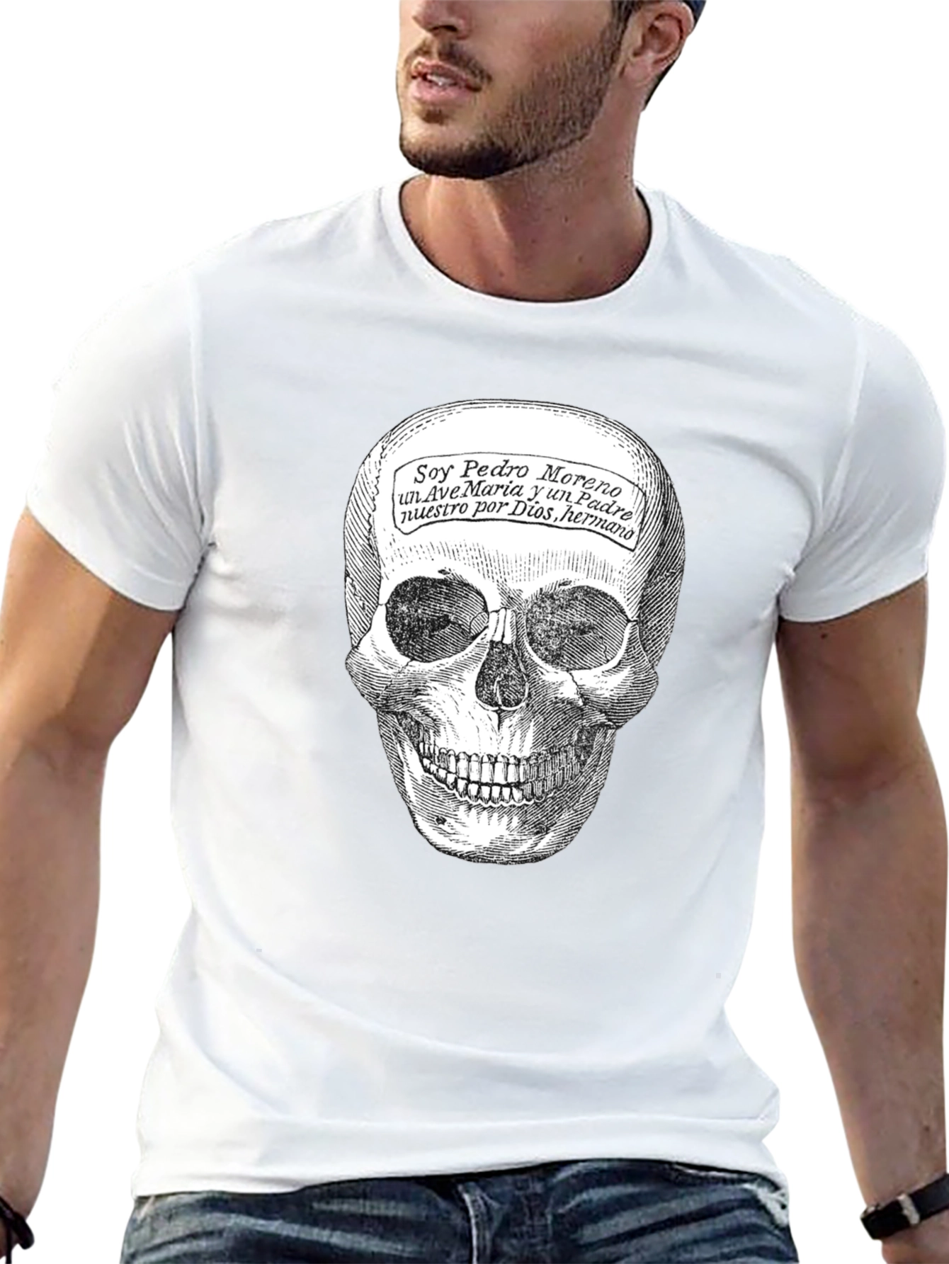 Black Skull Graphic T-Shirt -  Unique Death Motif Tee view 13