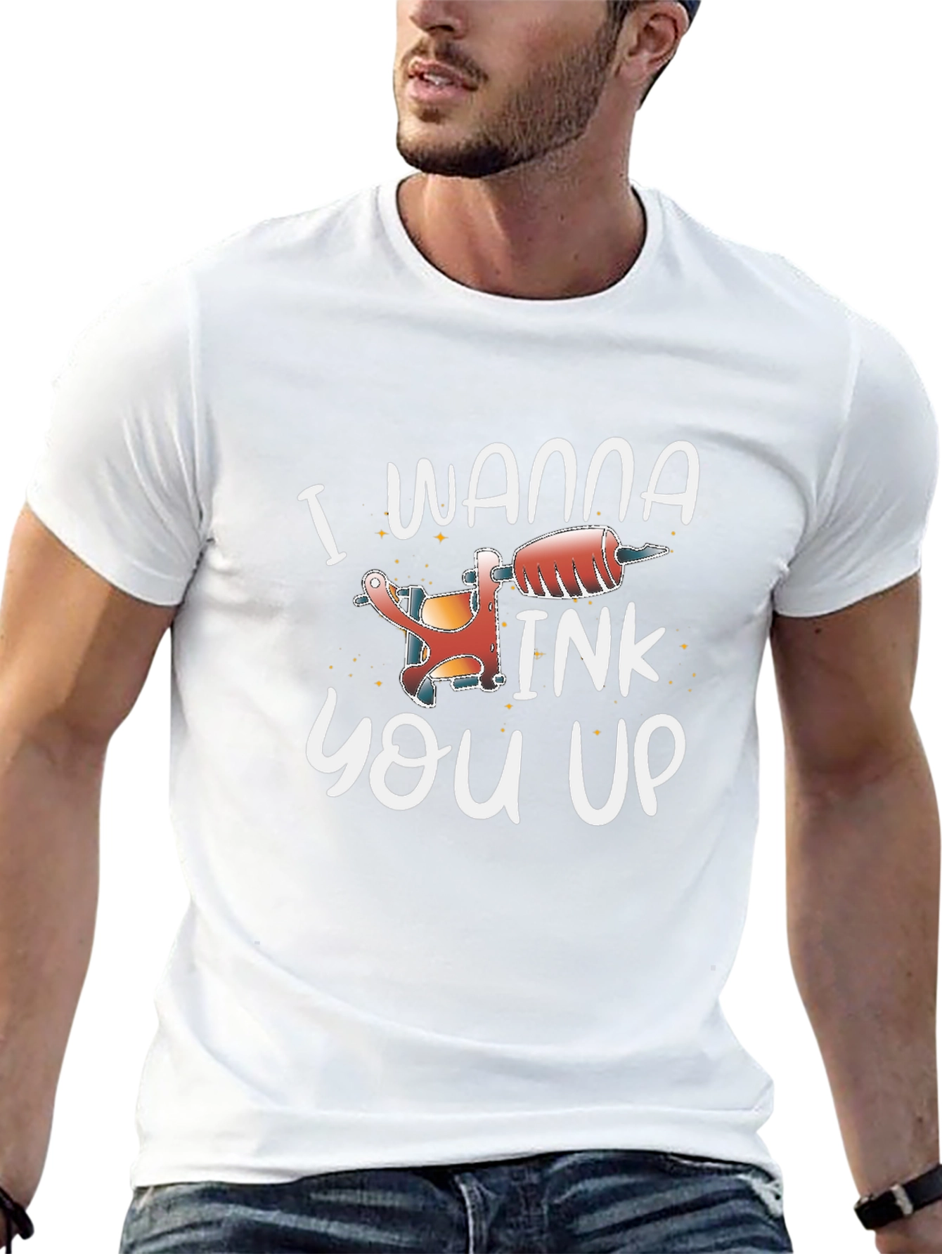 Black I Wanna Ink You Up Tattoo T-Shirt view 13