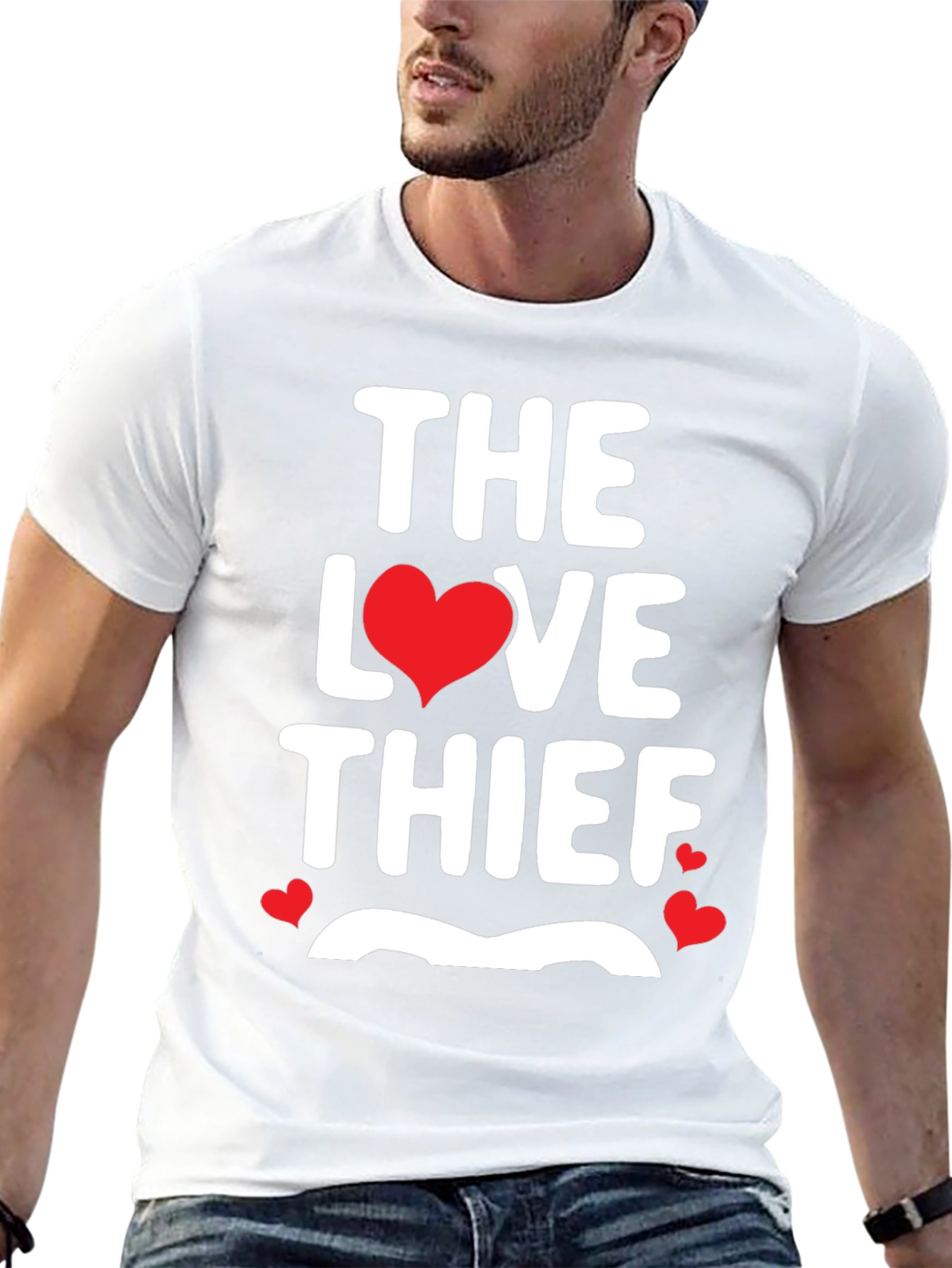 Black The Love Thief Graphic T-Shirt view 13