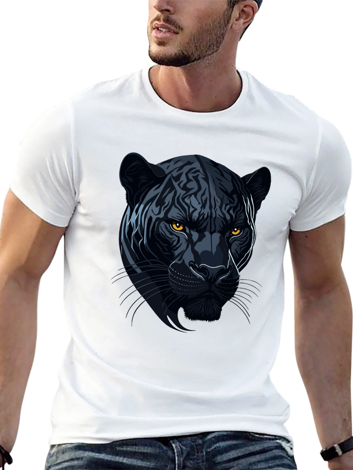 Black Black Panther Graphic Tee - Mens Casual view 13