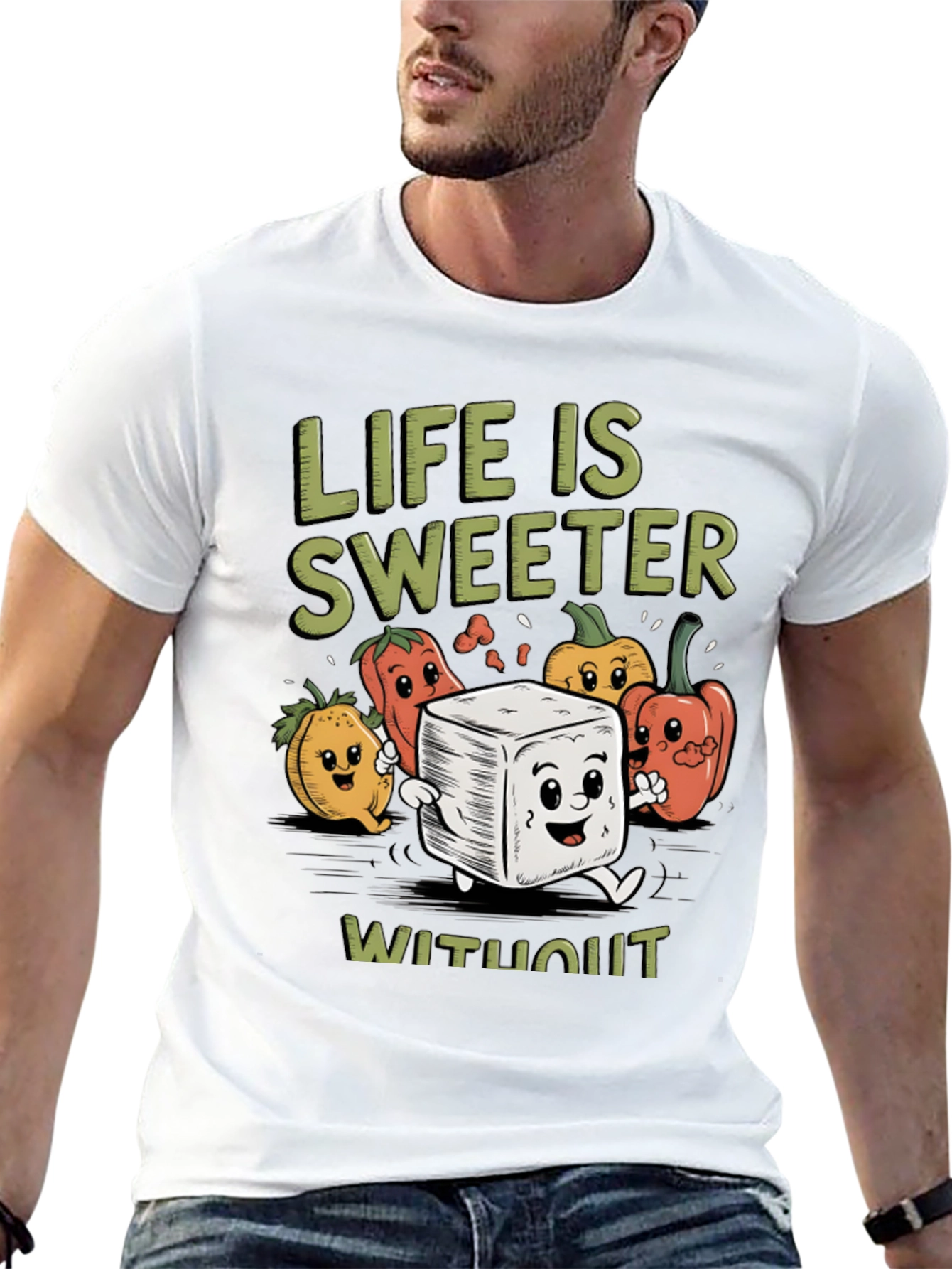 Black Life is Sweeter T-Shirt - Sugar Free Humor Tee view 13
