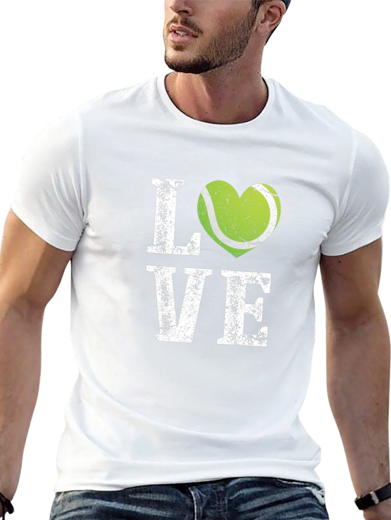 Black Tennis Love Graphic T-Shirt view 13