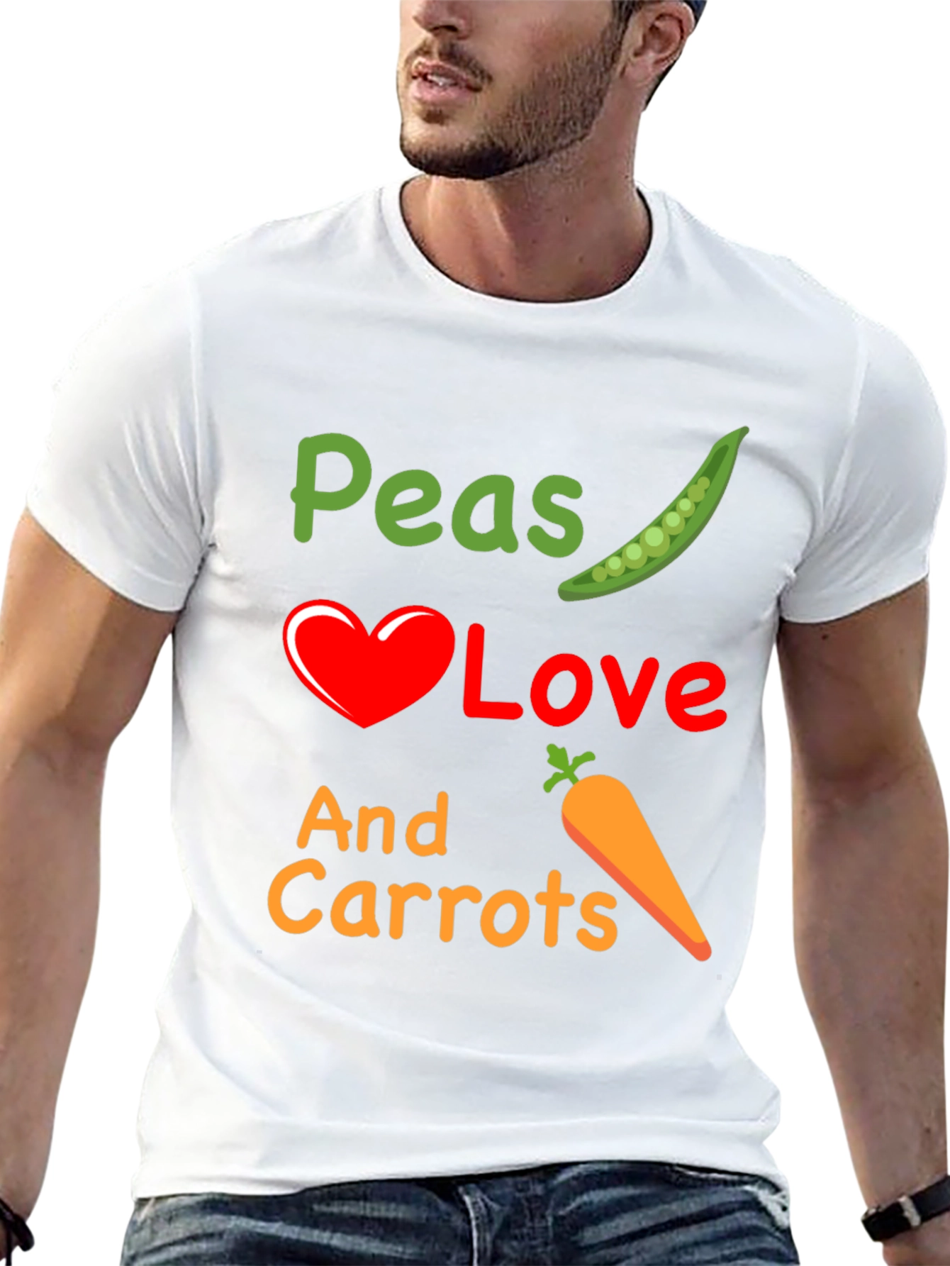Black Peas Love And Carrots Graphic T-Shirt view 13