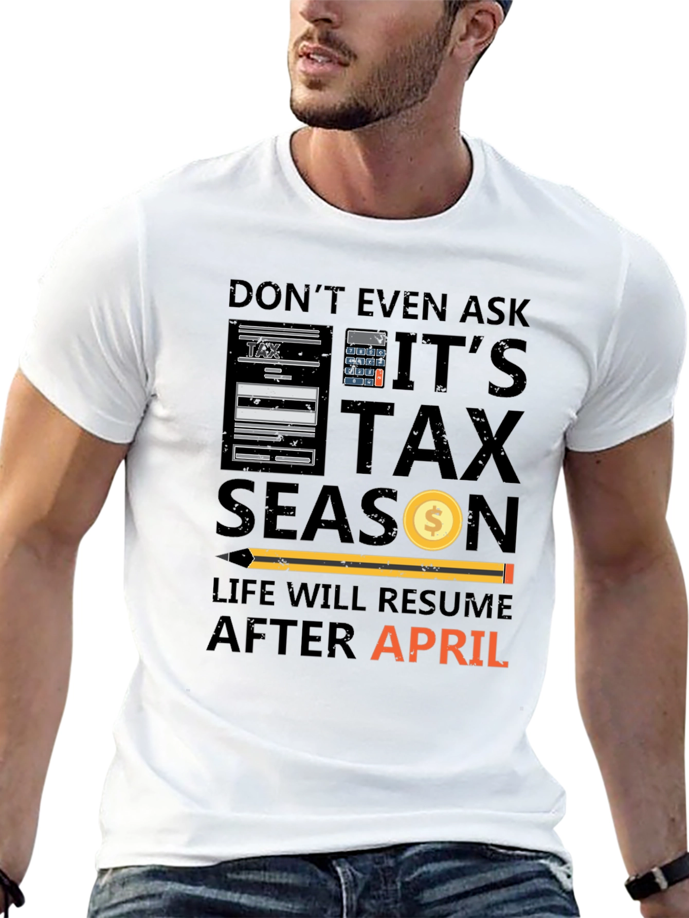 Black Don't Ask Tax Season T-Shirt view 13