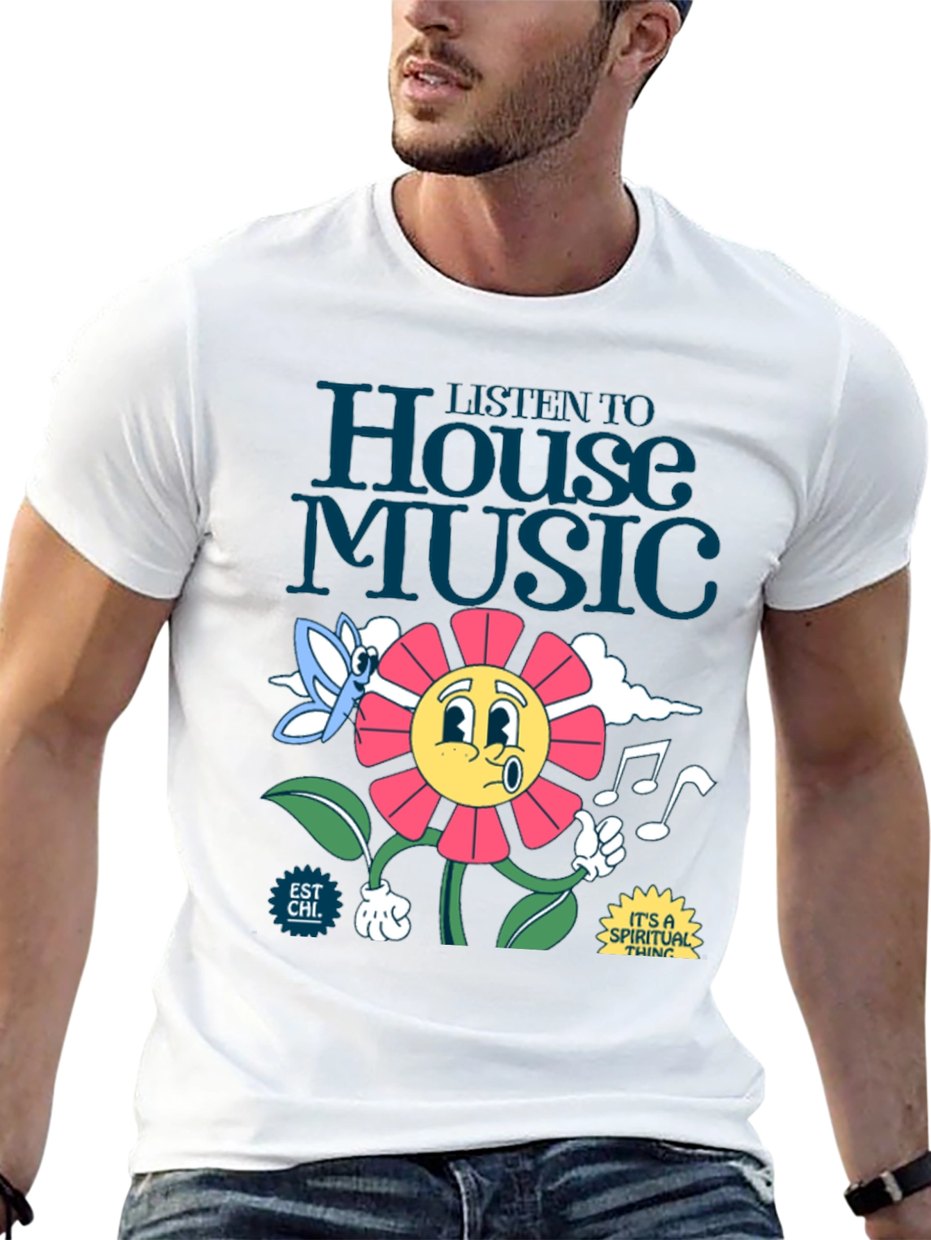 Black House Music Graphic Tee - Spiritual Vibe view 13