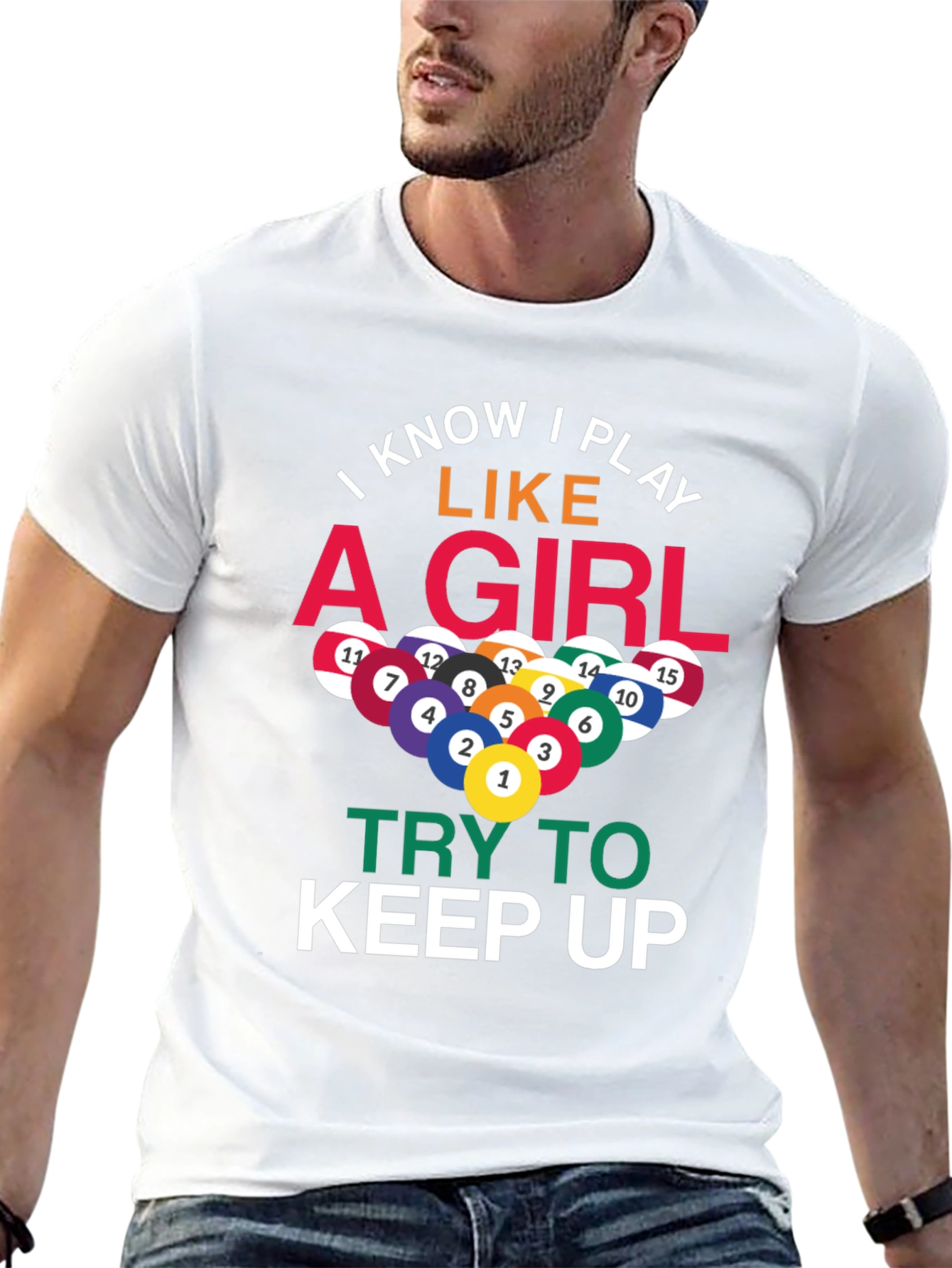 I Play Like A Girl Billiards T-Shirt - 13