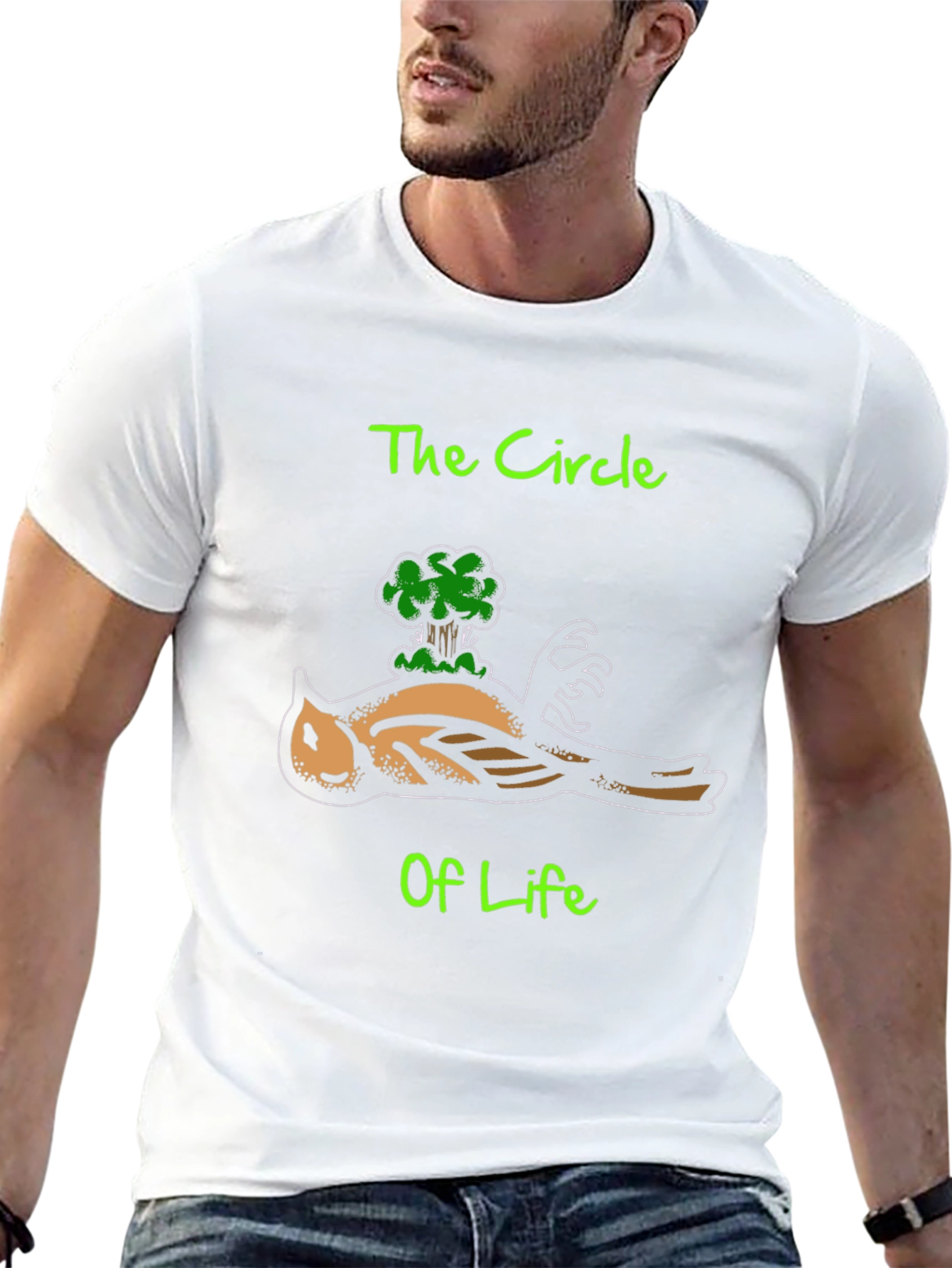 Black Circle of Life Graphic Tee - Black T-Shirt view 13
