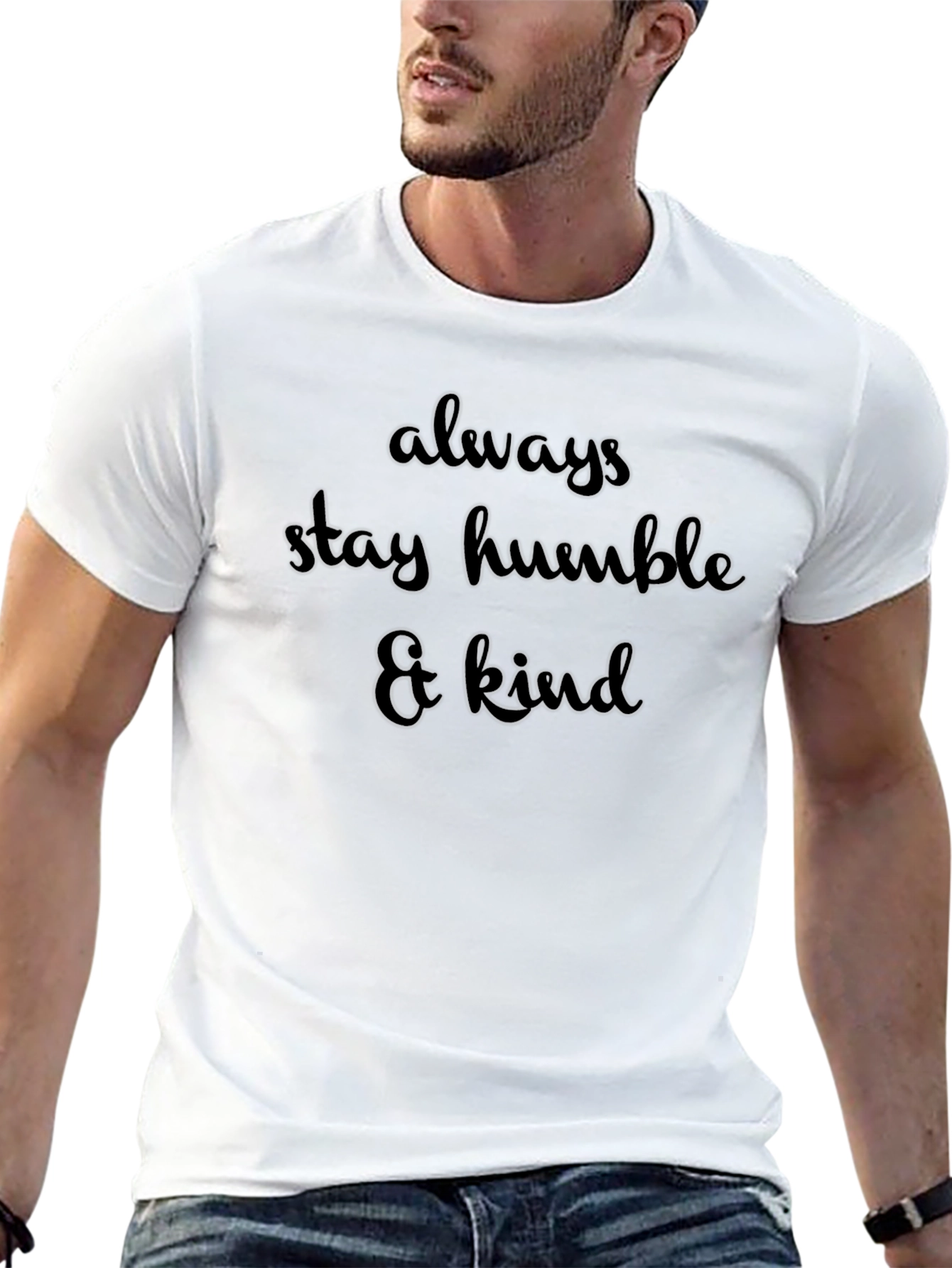Black Always Stay Humble & Kind Black T-Shirt view 13