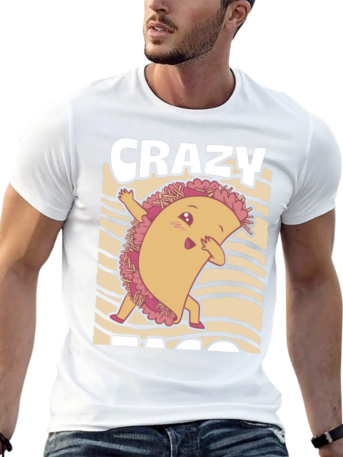 Black Crazy Taco Dab Black T-Shirt view 13