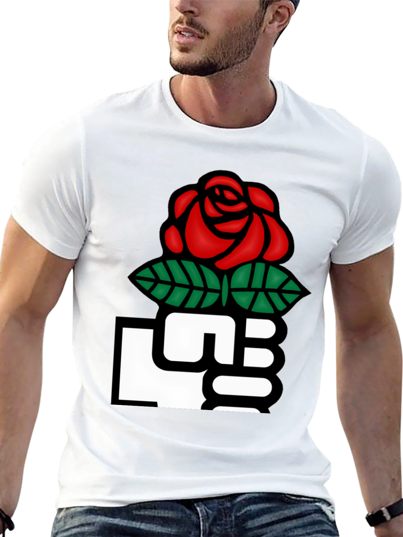 Black Rose Fist Graphic T-Shirt view 13