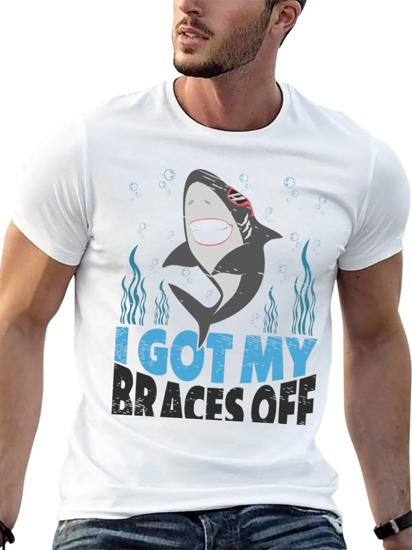 Black Shark "Braces Off" Graphic Tee - Black view 13