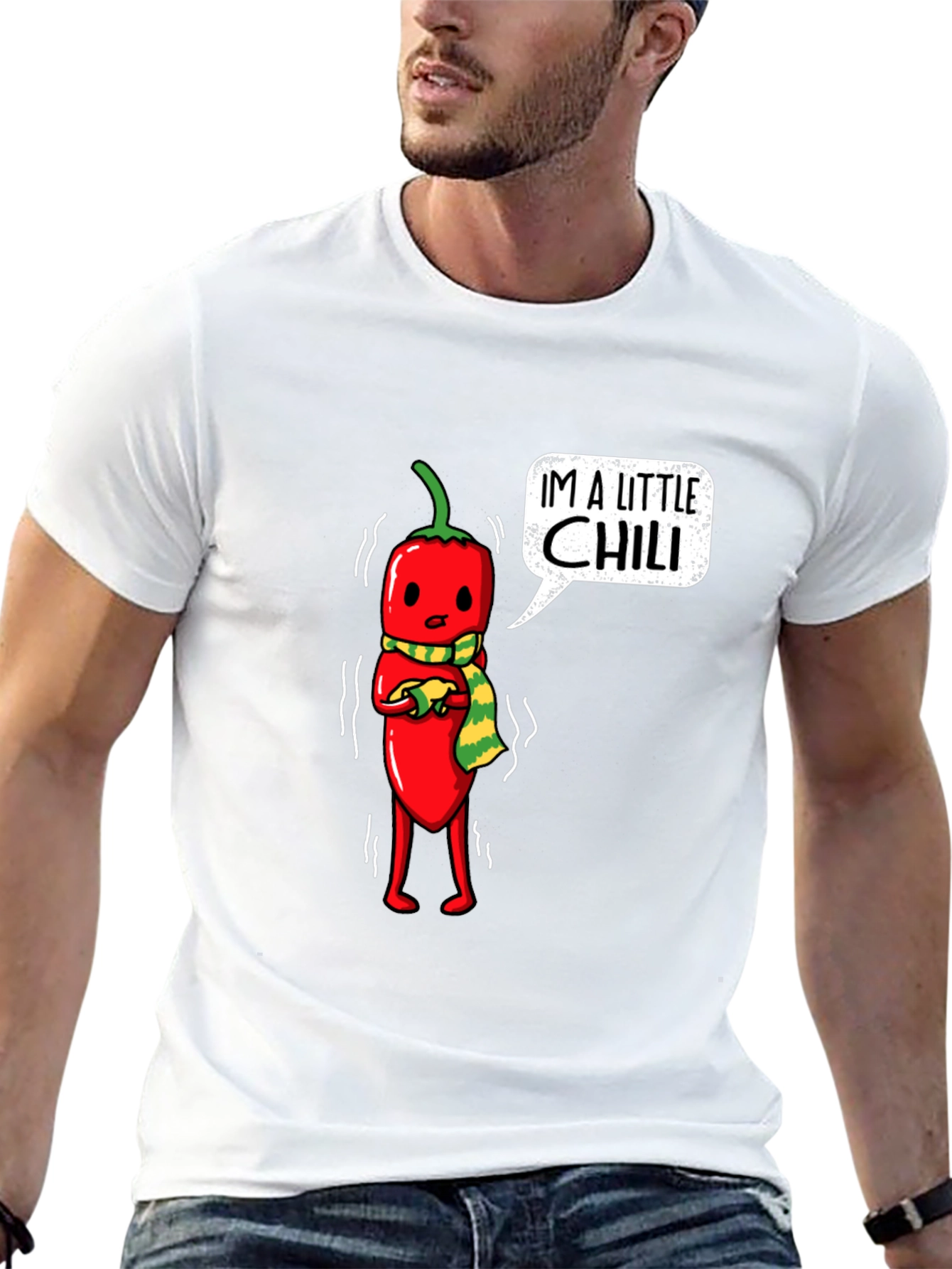 Black "I'm a Little Chili" Graphic Tee view 13