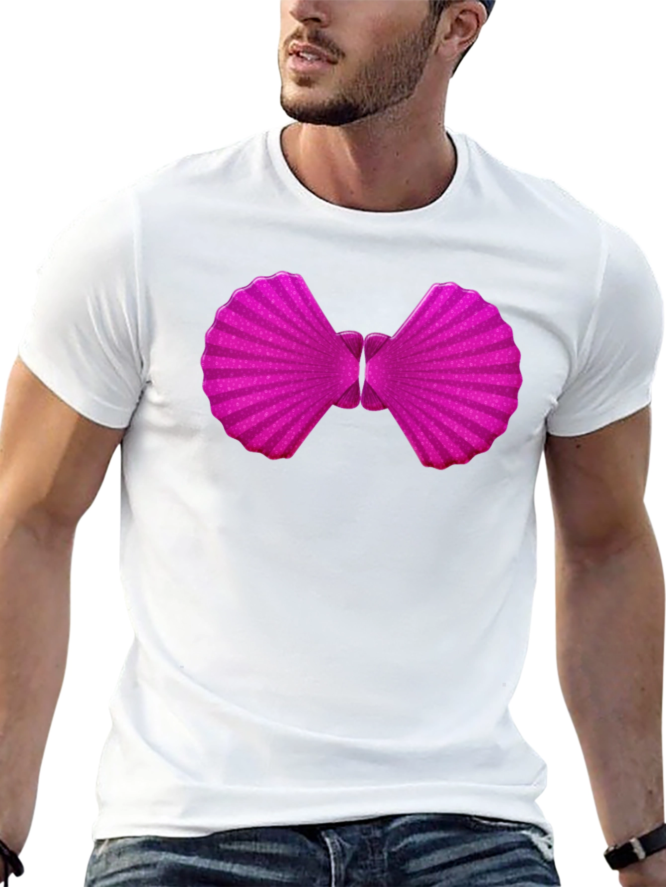 Black Novelty Bowtie Graphic T-Shirt - Fun & Stylish view 13