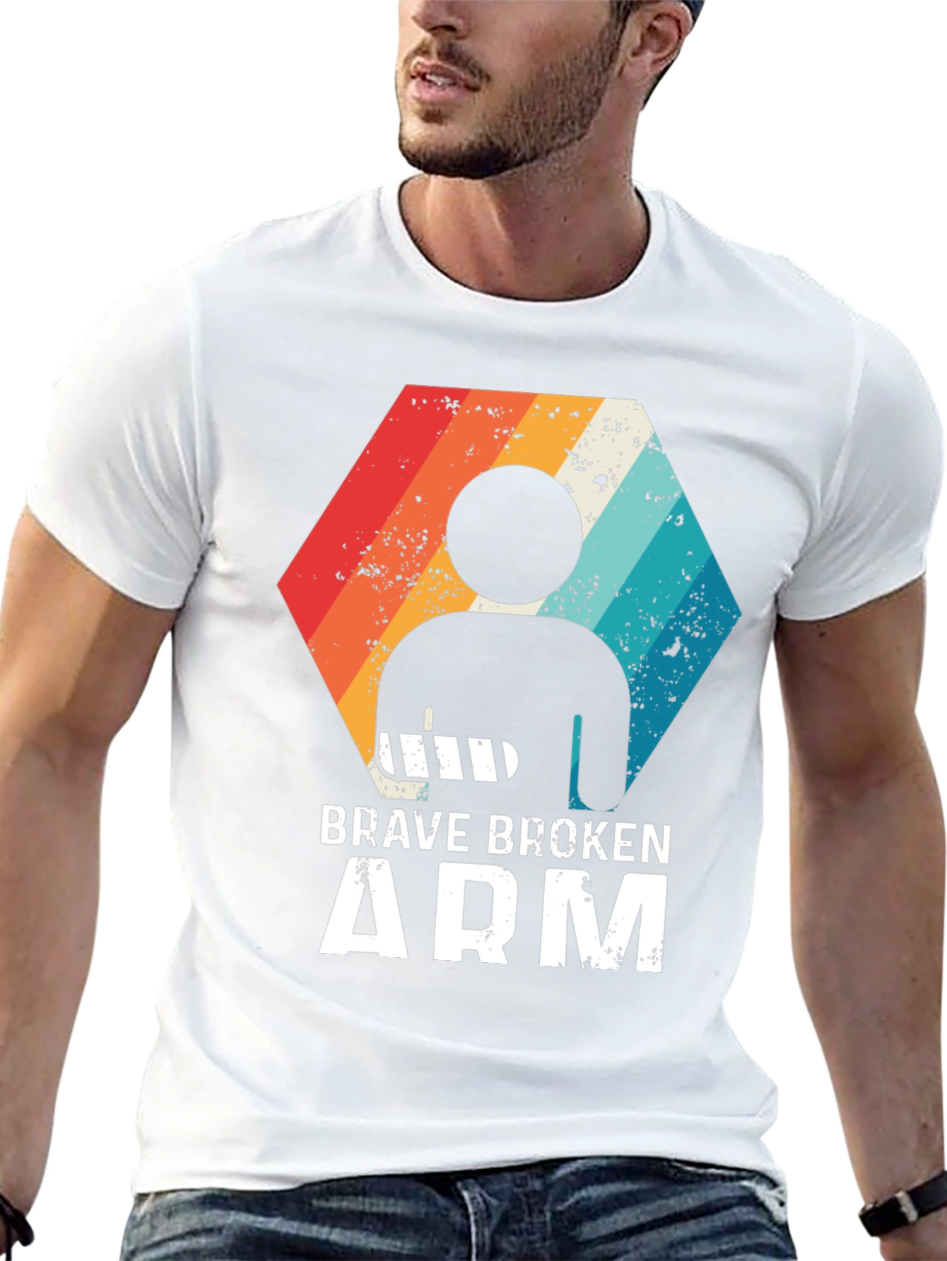 Black Brave Broken Arm T-Shirt view 13