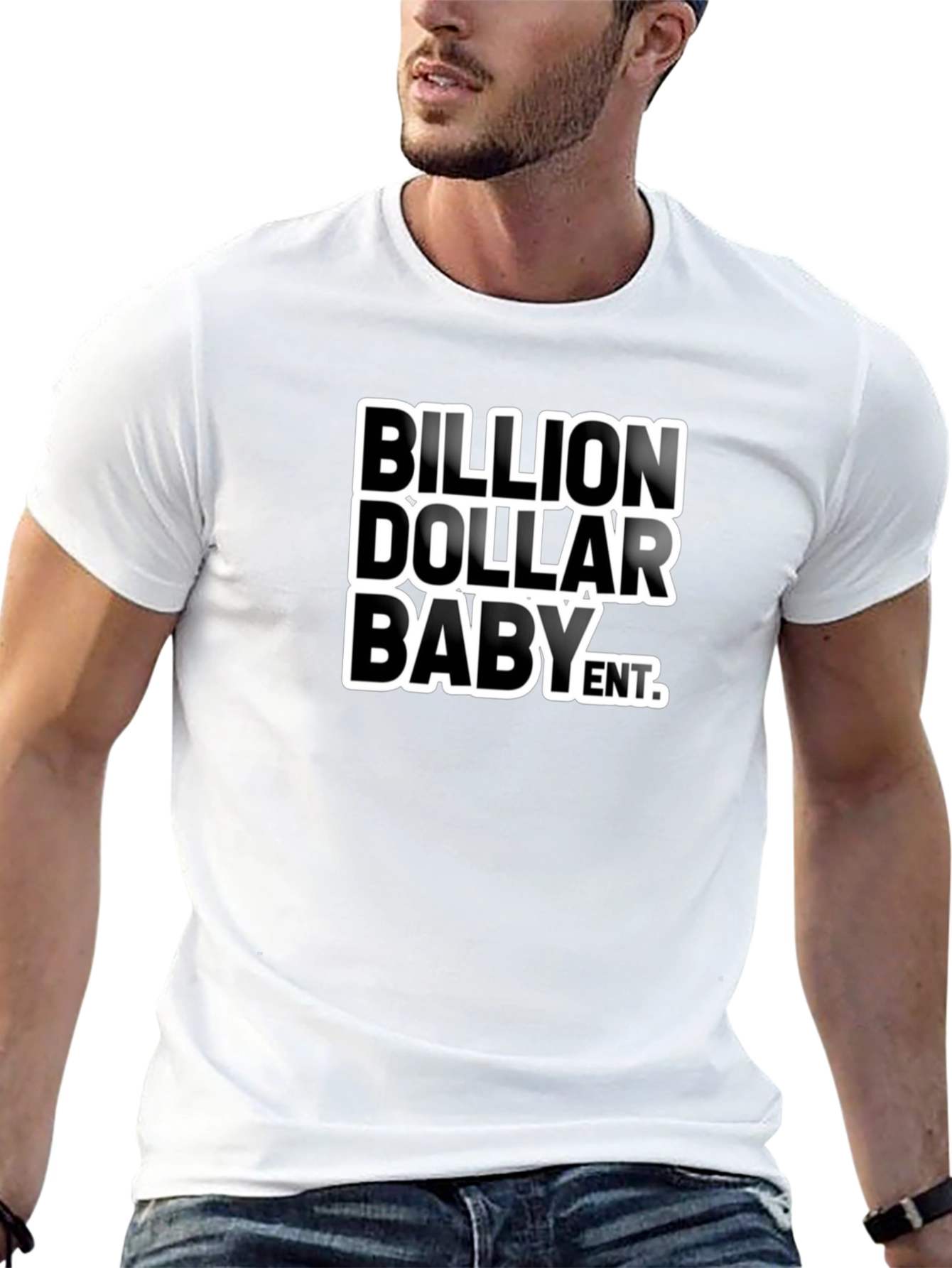 Black Billion Dollar Baby Graphic Tee - Black Cotton Blend view 13