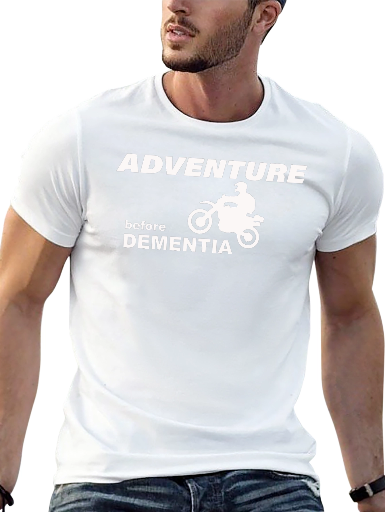 Black Adventure Before Dementia Graphic T-Shirt view 13