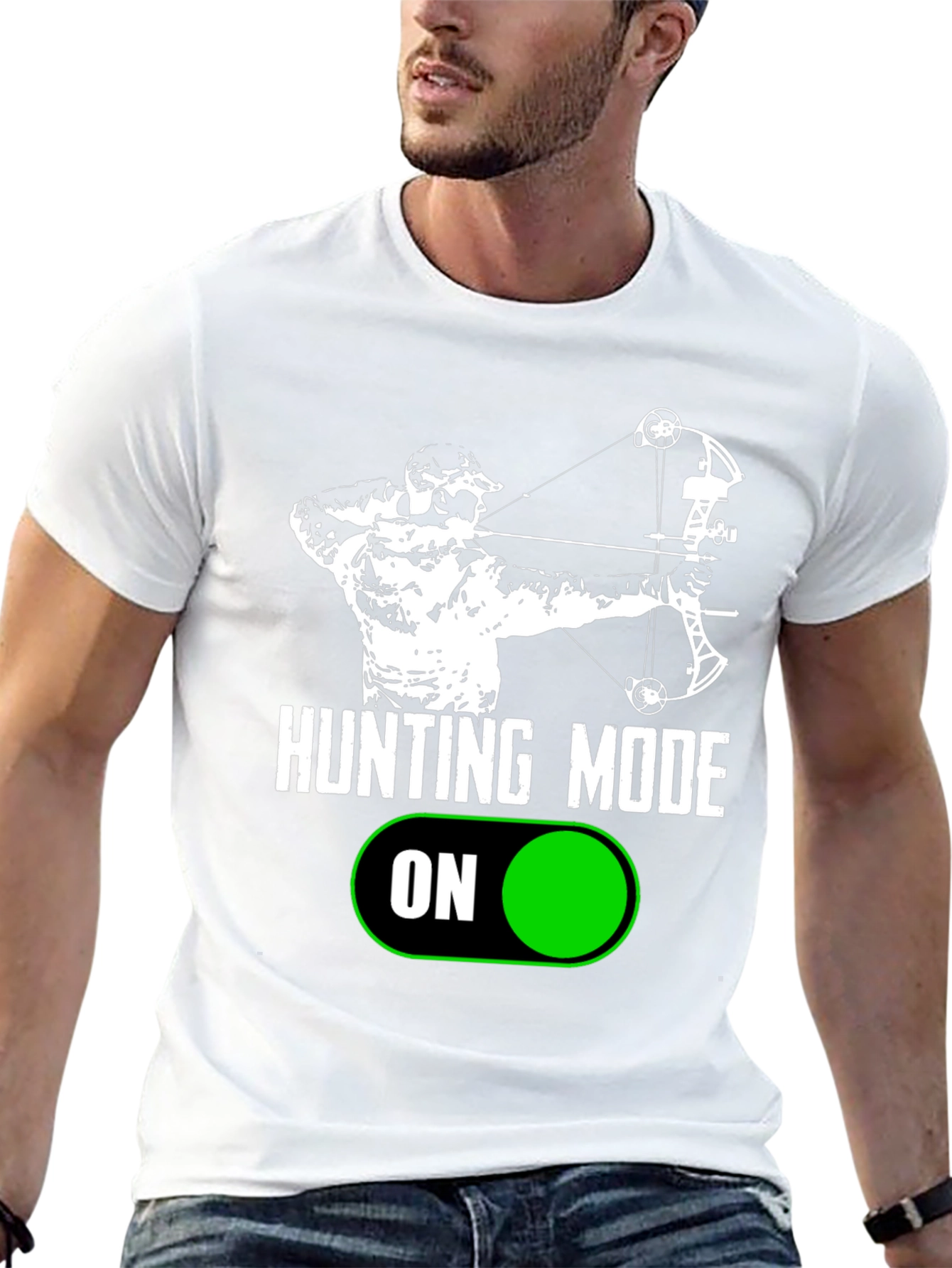 Black Hunting Mode On T-Shirt view 13