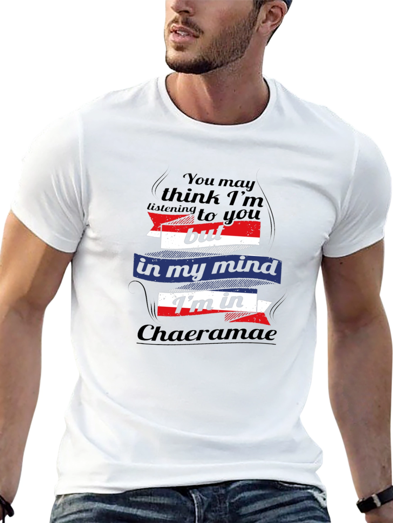 Black Chaeramae Mind Tee - Black Cotton Blend, Novelty Graphic view 13