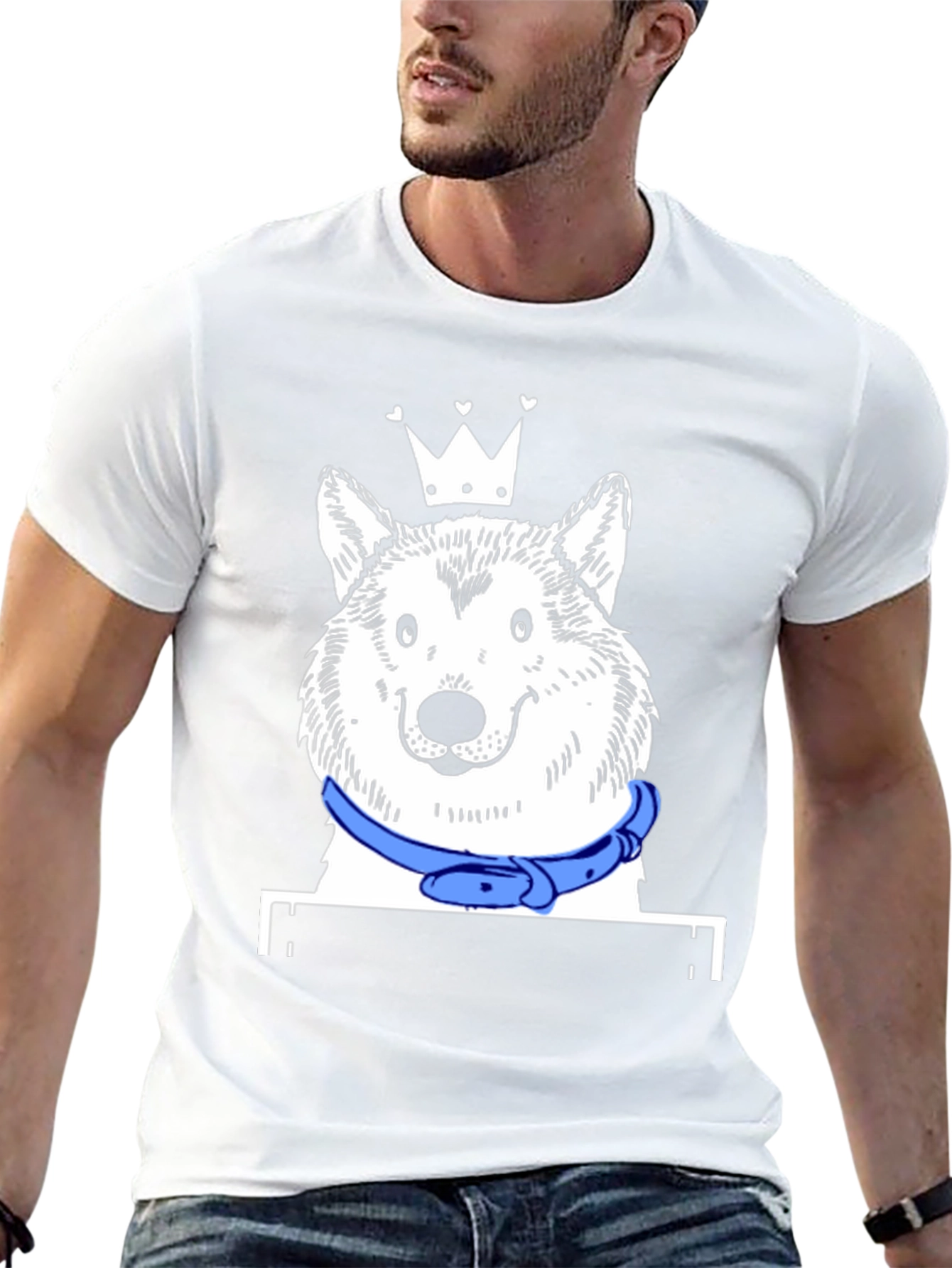 Black Dog King T-Shirt - Unique Graphic Tee view 13